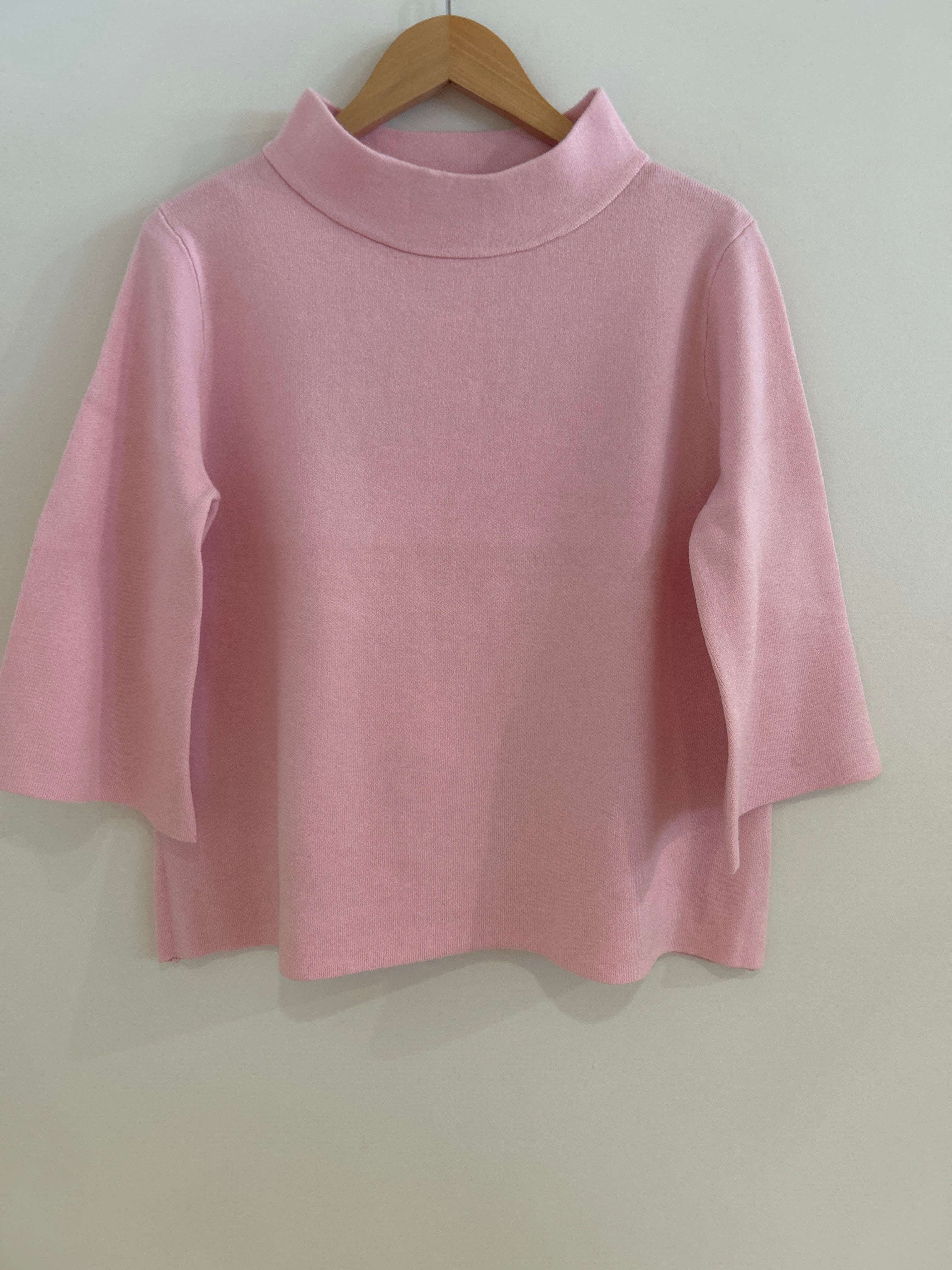 RR Mock Neck Sweater Powder Pastel