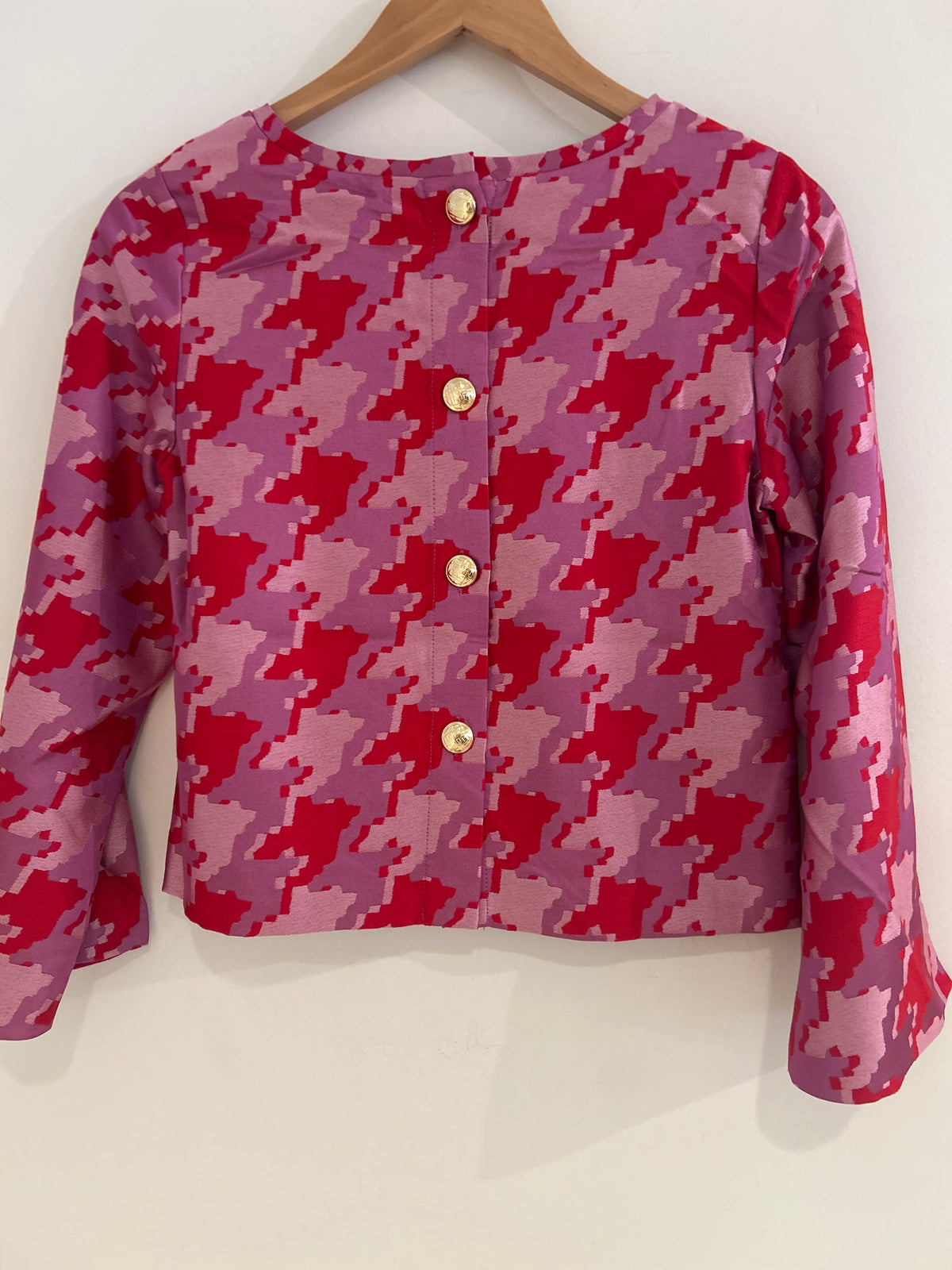 Emily McCarthy Ashley Ann Top Houndstooth