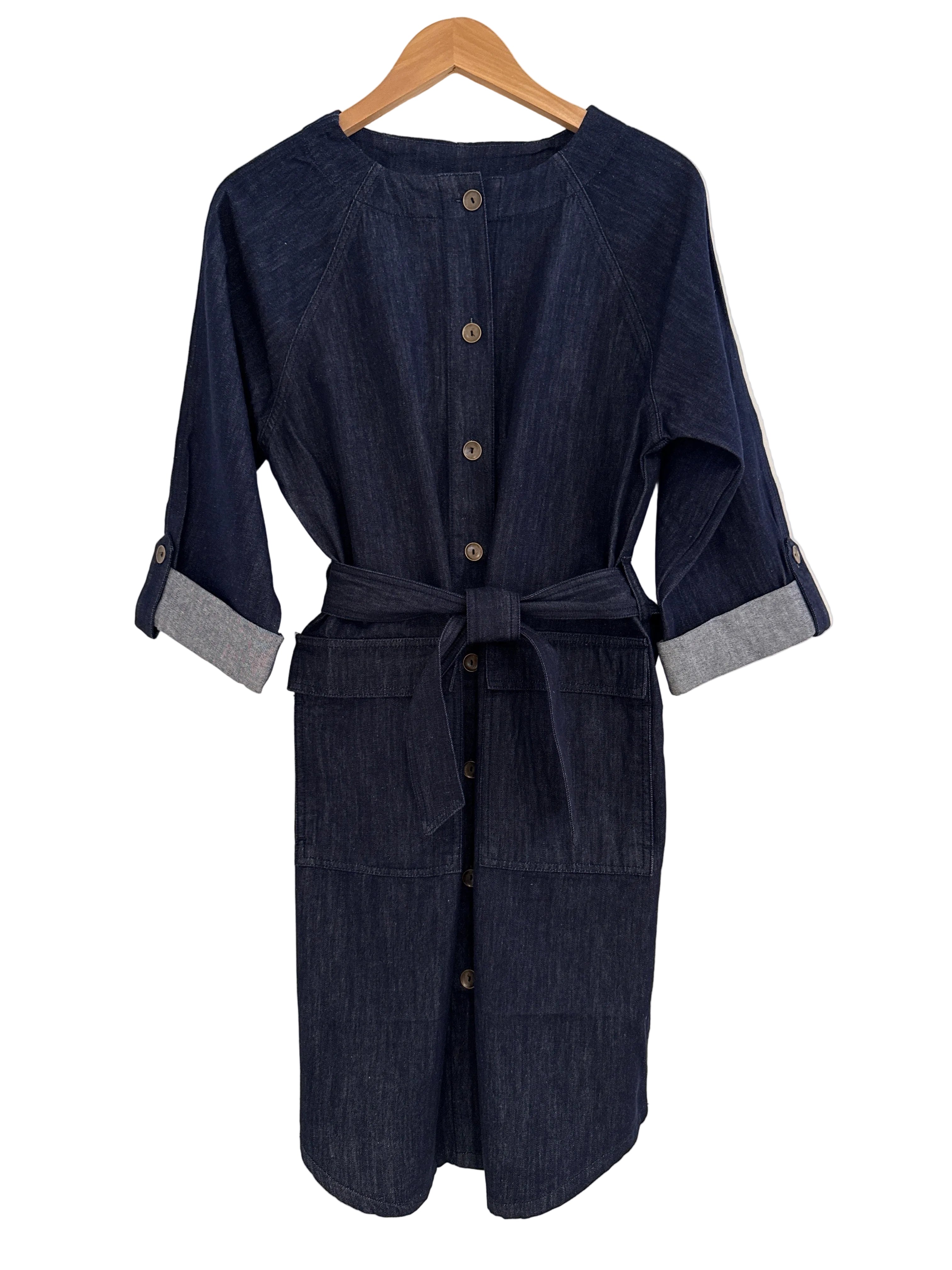 Lilla P Denim Dress Dark Wash