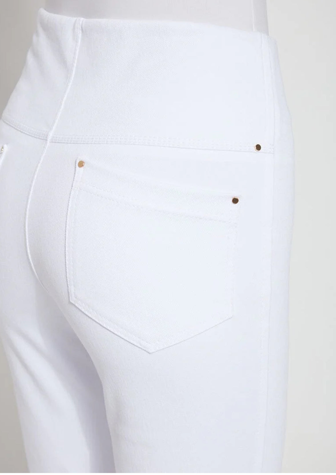 Lysse Ankle Denim Baby Bootcut White