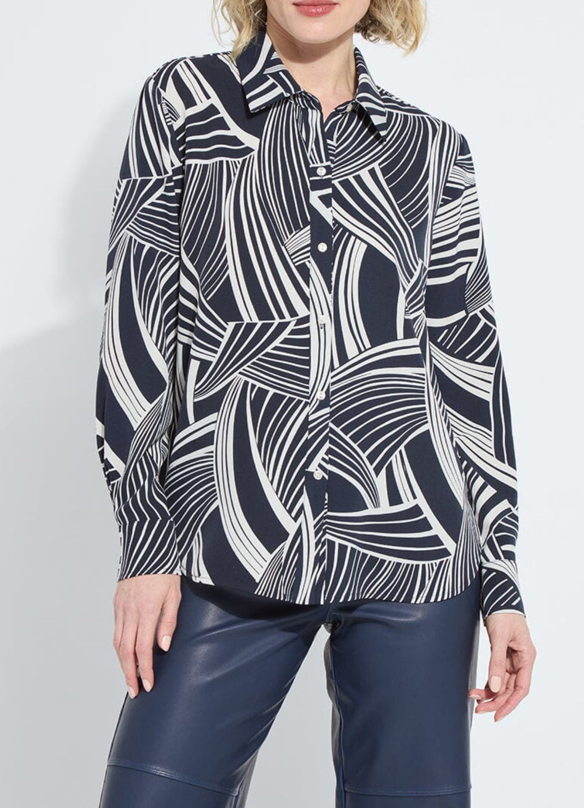 Lysse Parker Button Down Printed Shirt Winter