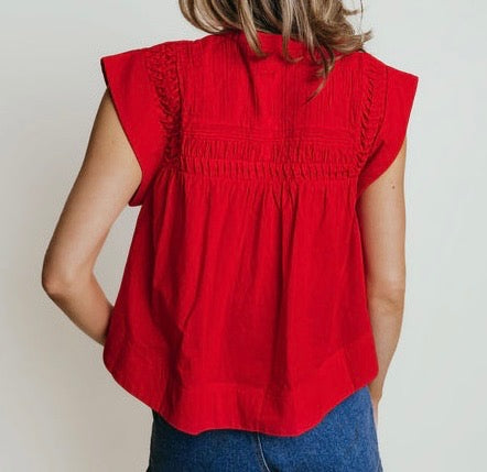 LaRoque Becca Blouse Red