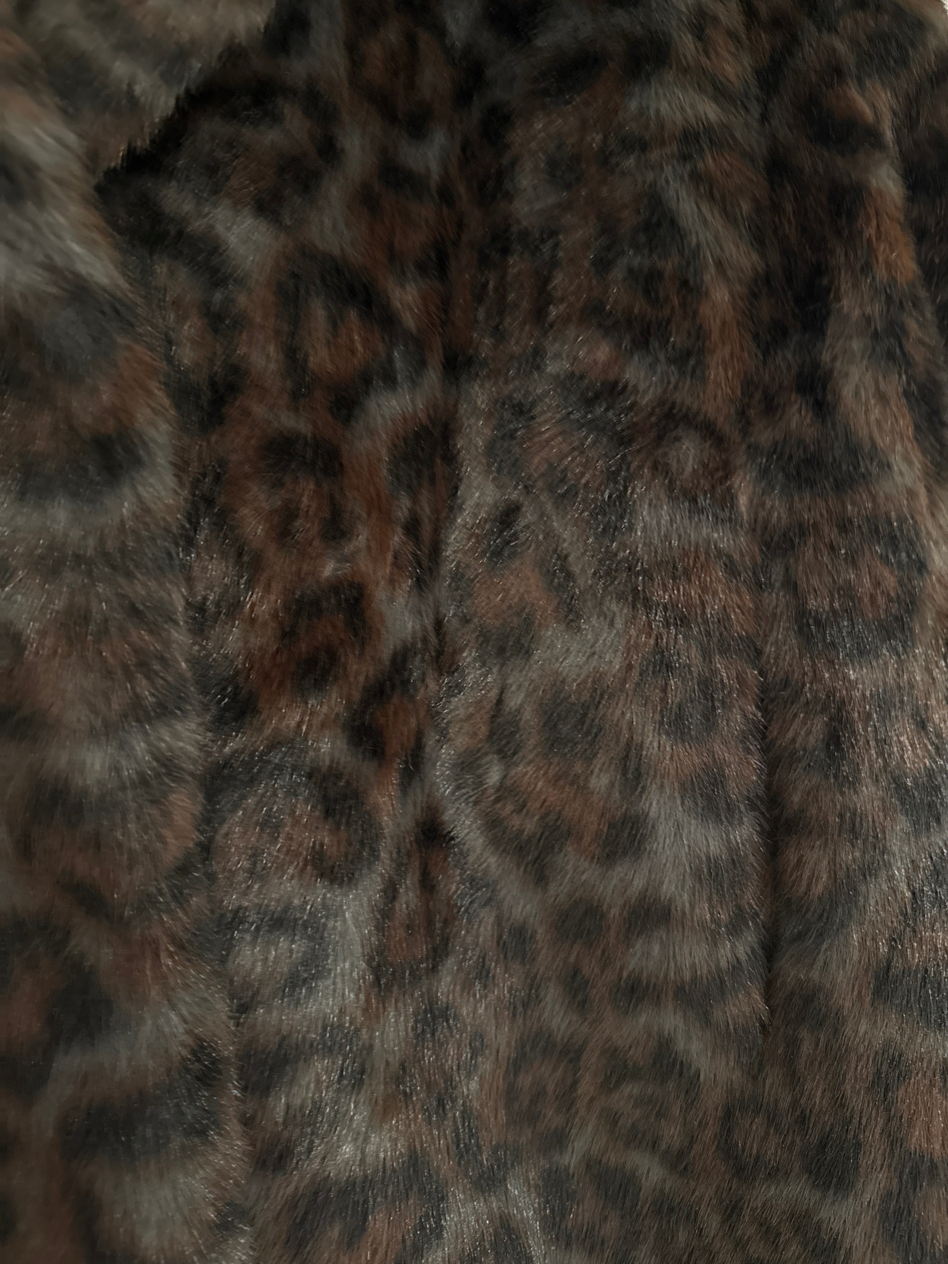 Anonyme Leopard Faux Fur Jacket