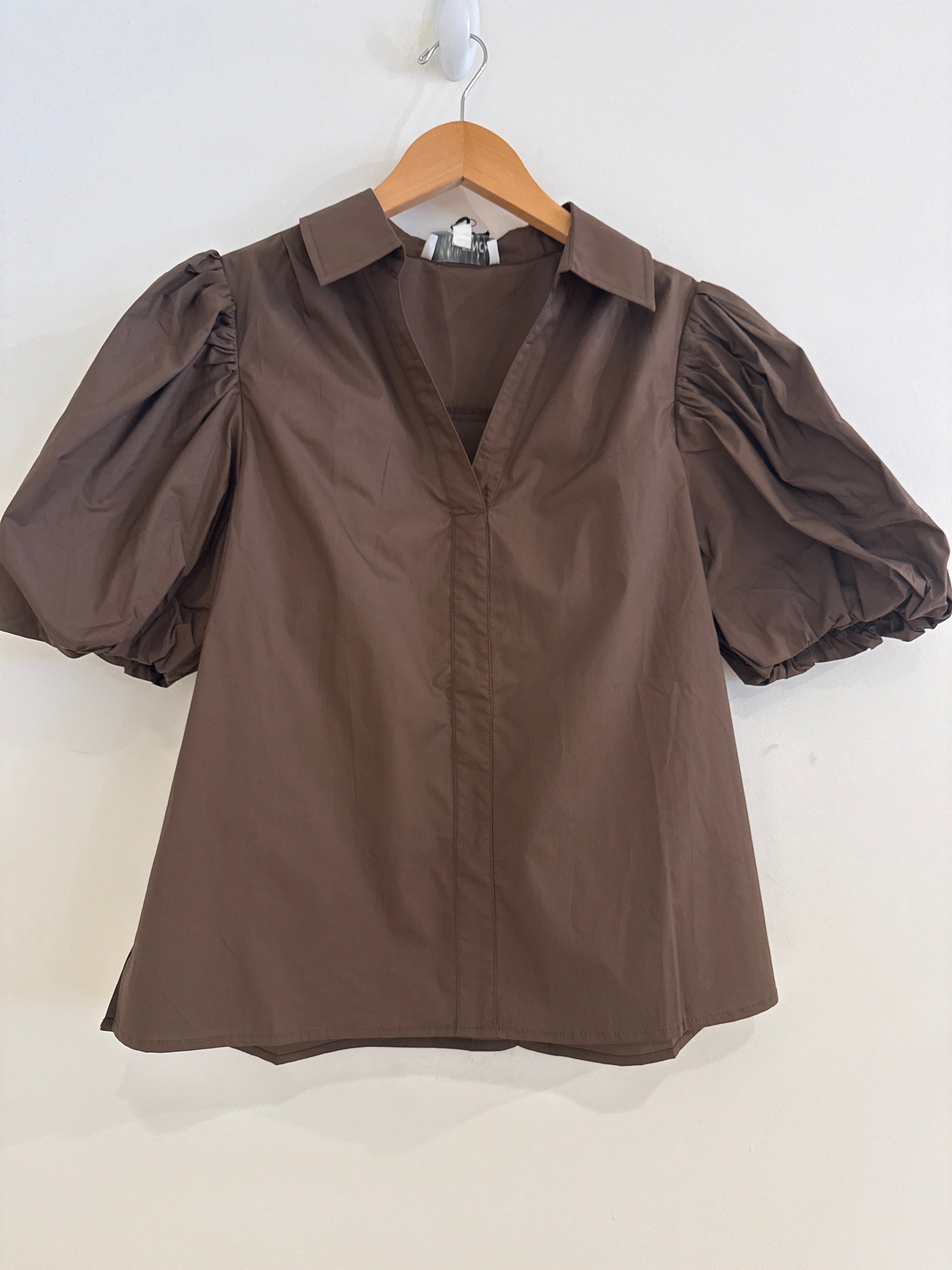 RR Puff Sleeve Top Chocolate