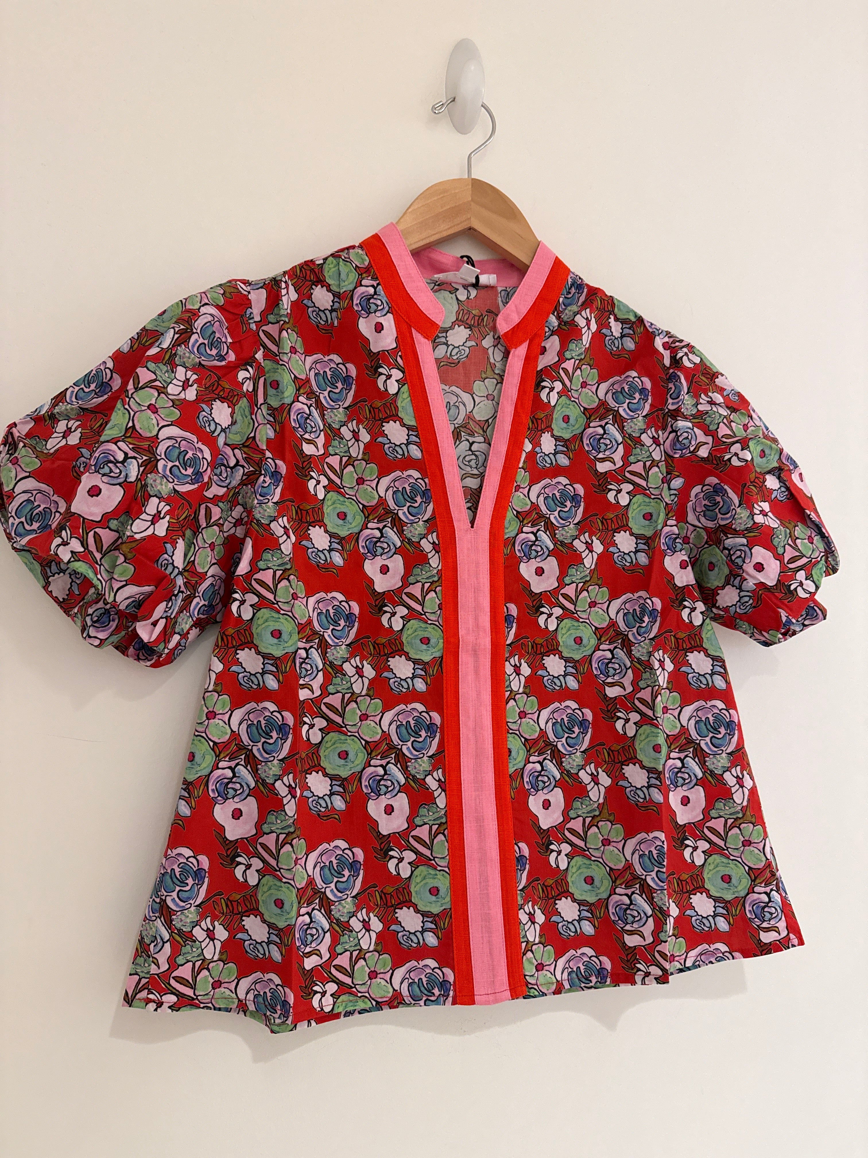 THML Red Peony Top