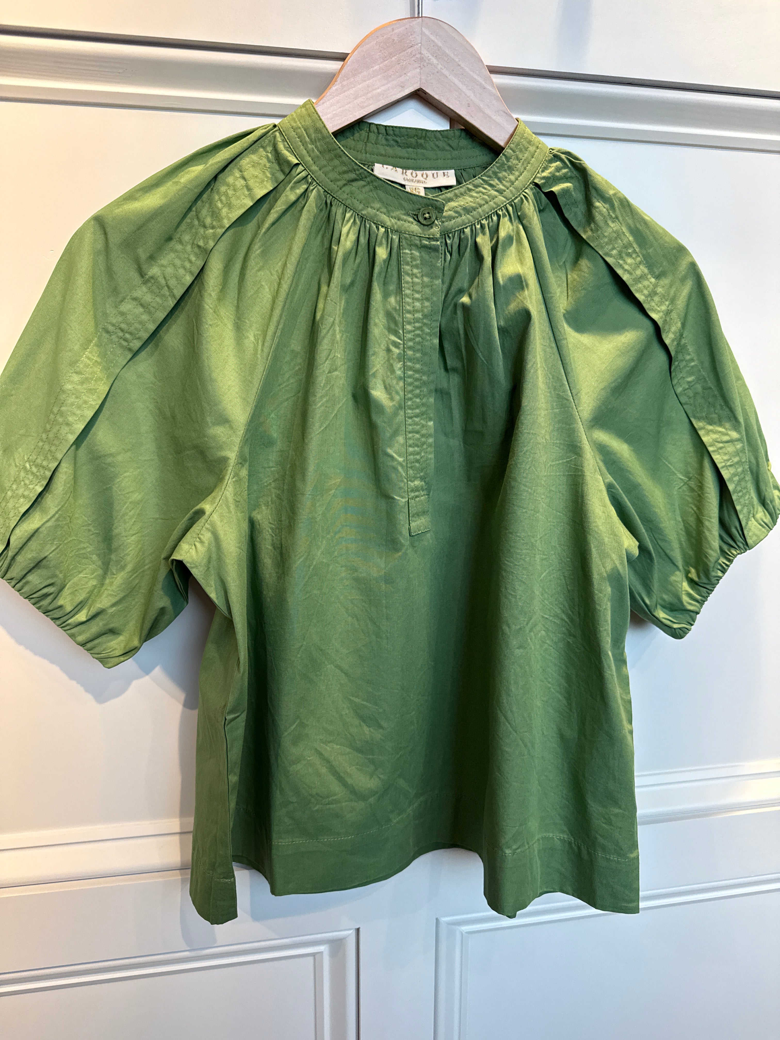 LaRoque Henley Top Green