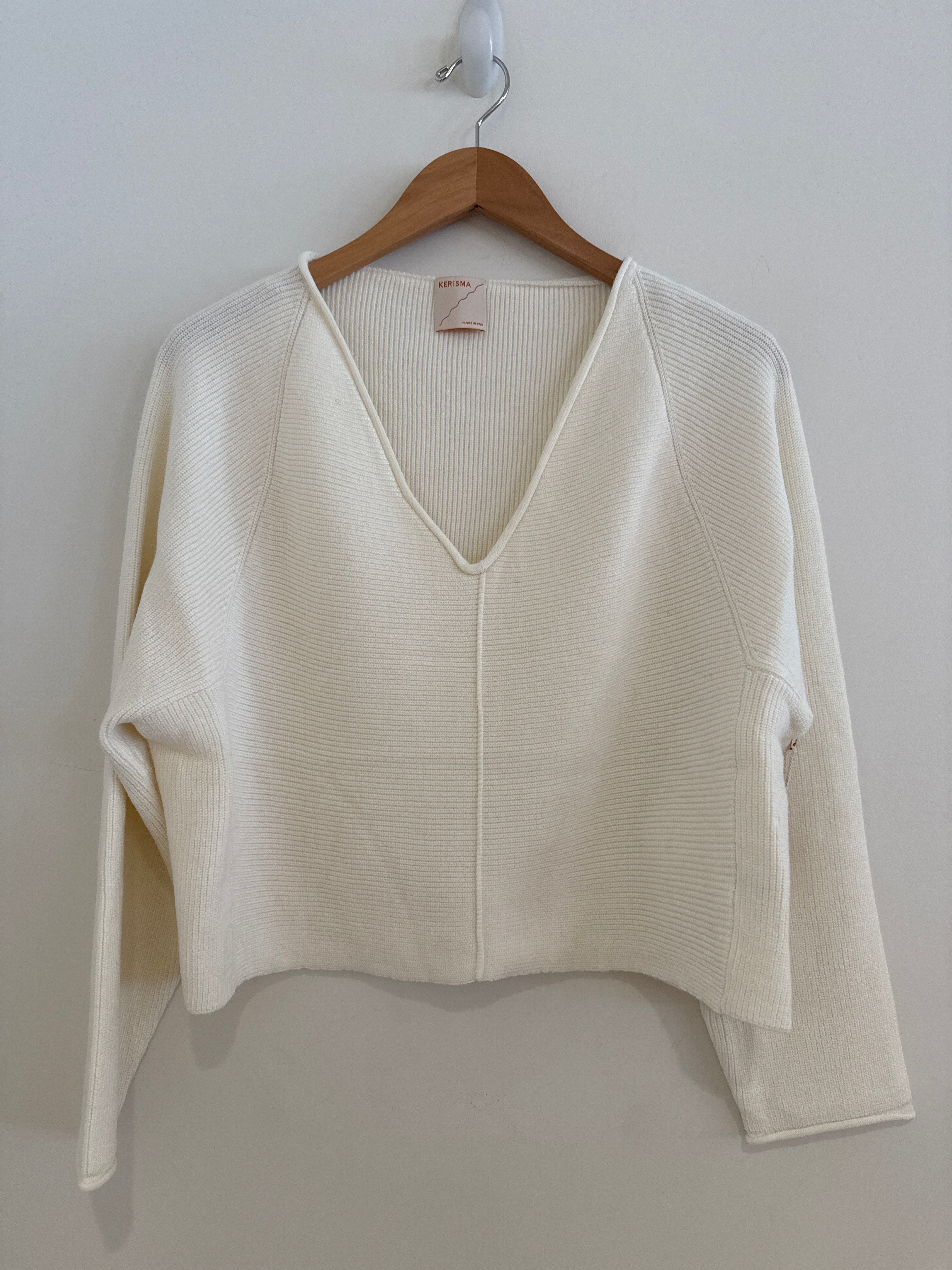 Kerisma V Neck Sweater Cream
