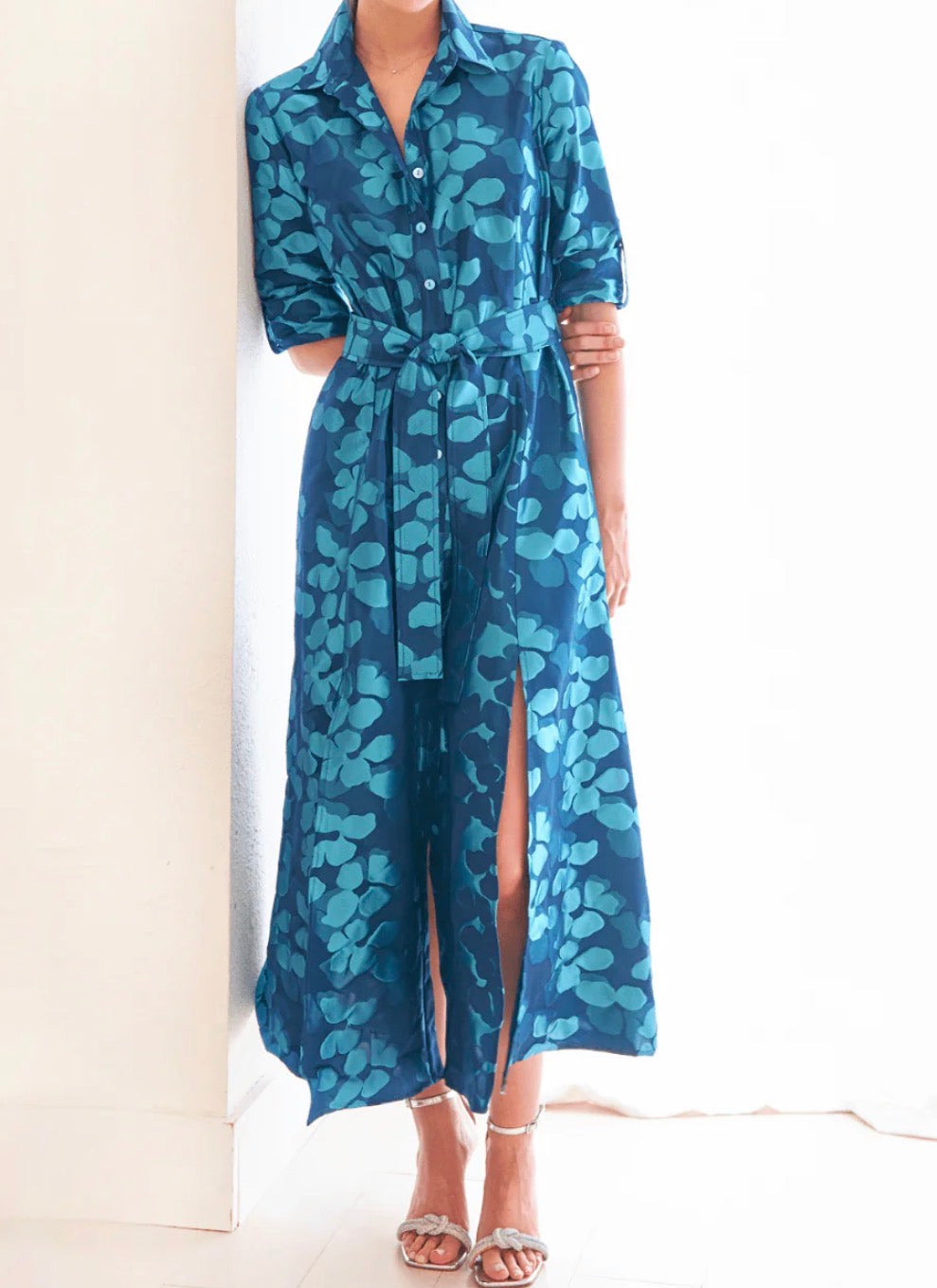 Finley Laine Dress Lilypad Jacquard