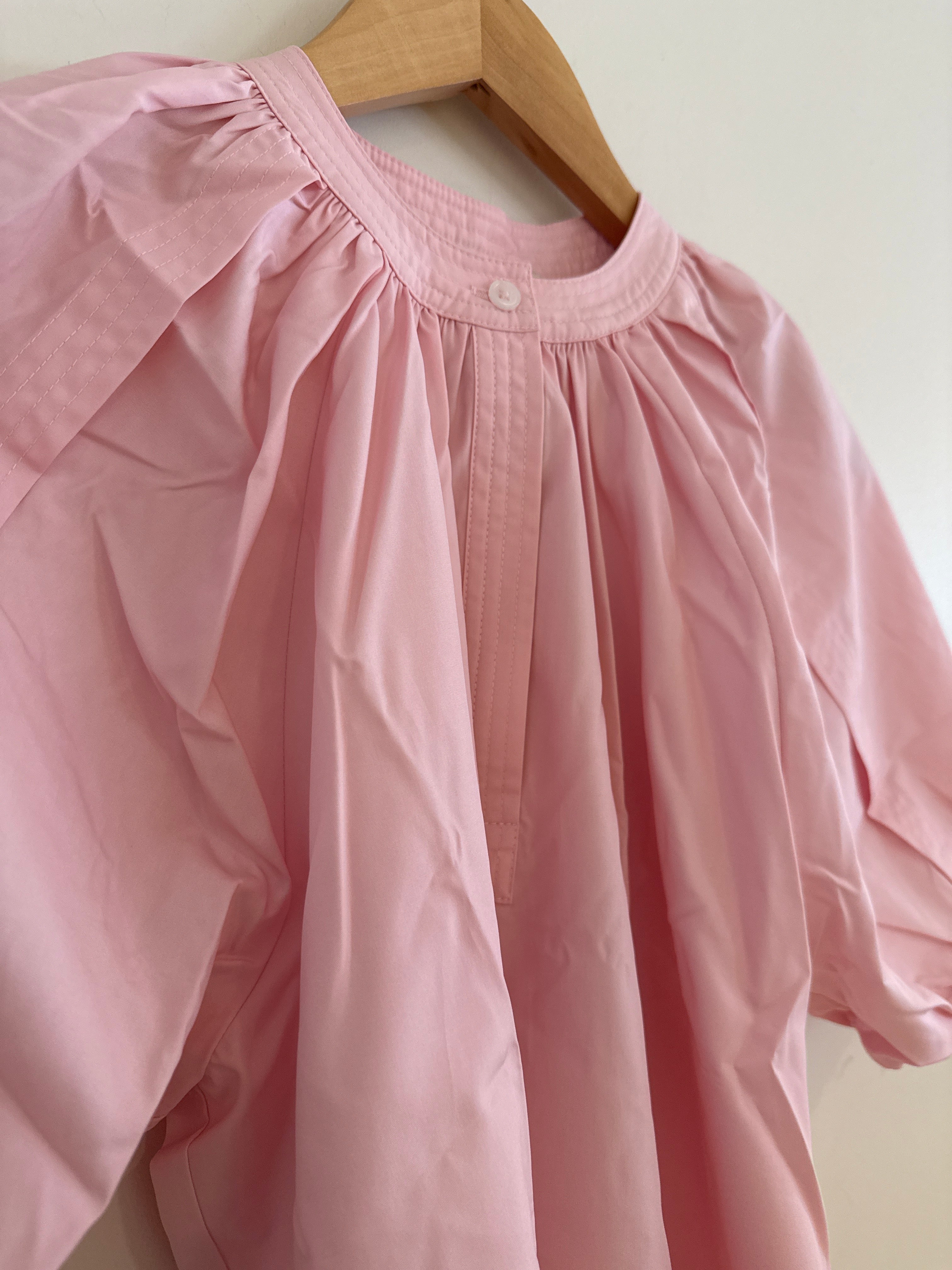 LaRoque Henley Top Light Pink