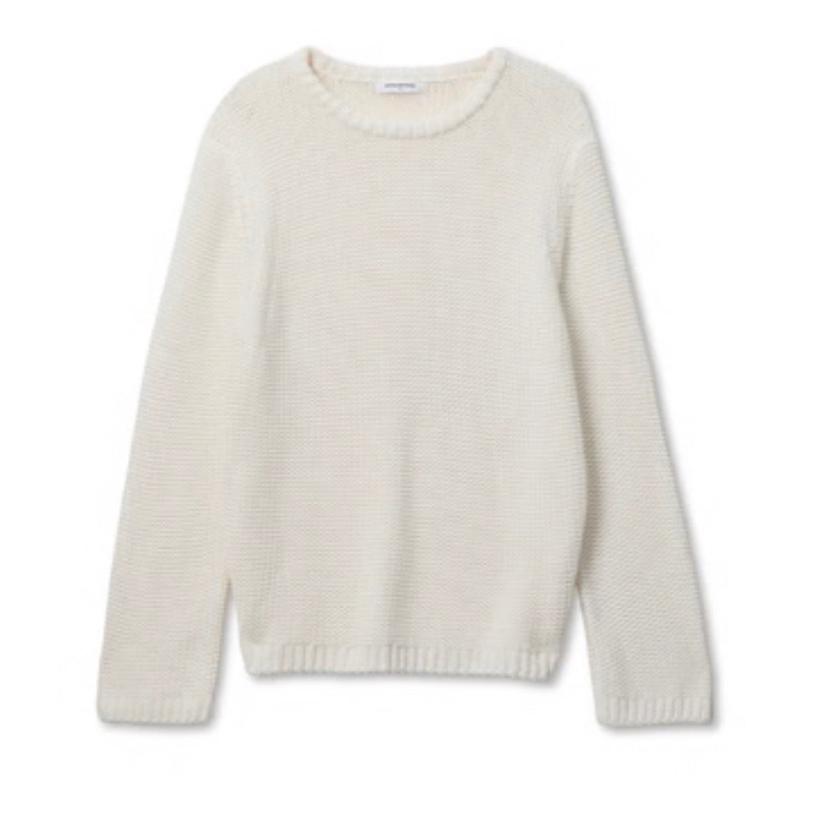 Perfect White Tee Margaret Boxy Crewneck Sweater White