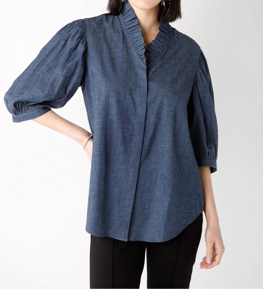 Holly Shae Laura Top Stretch Denim