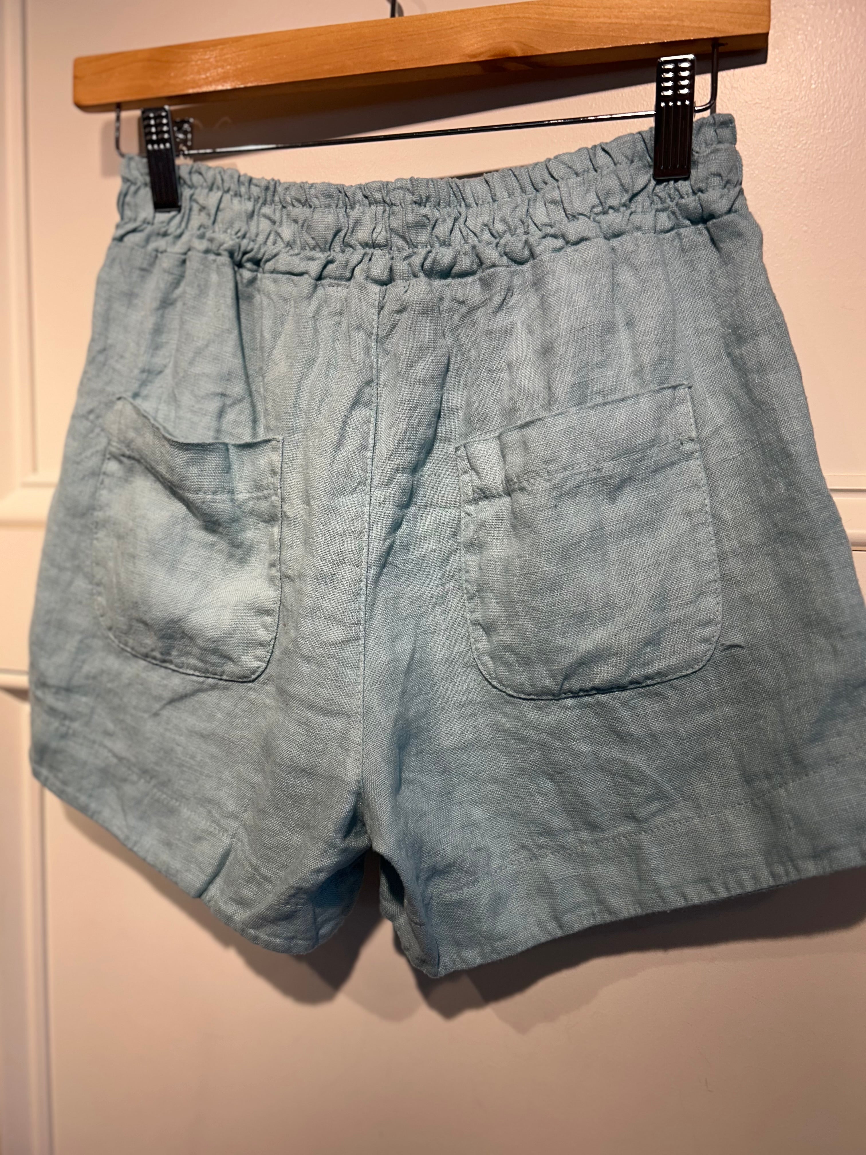 Milio Milano Blue Linen Short