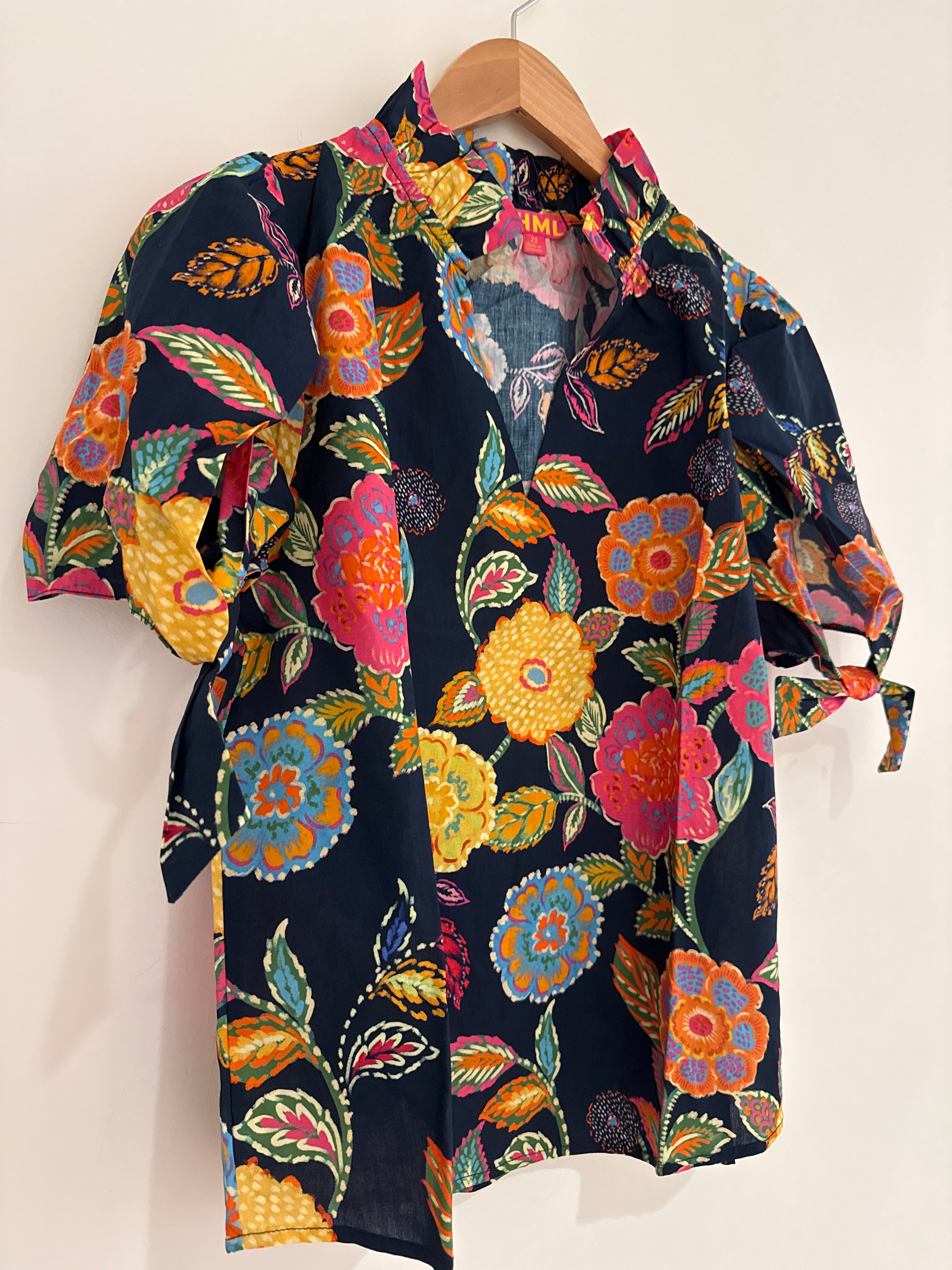 THML Navy Print Top