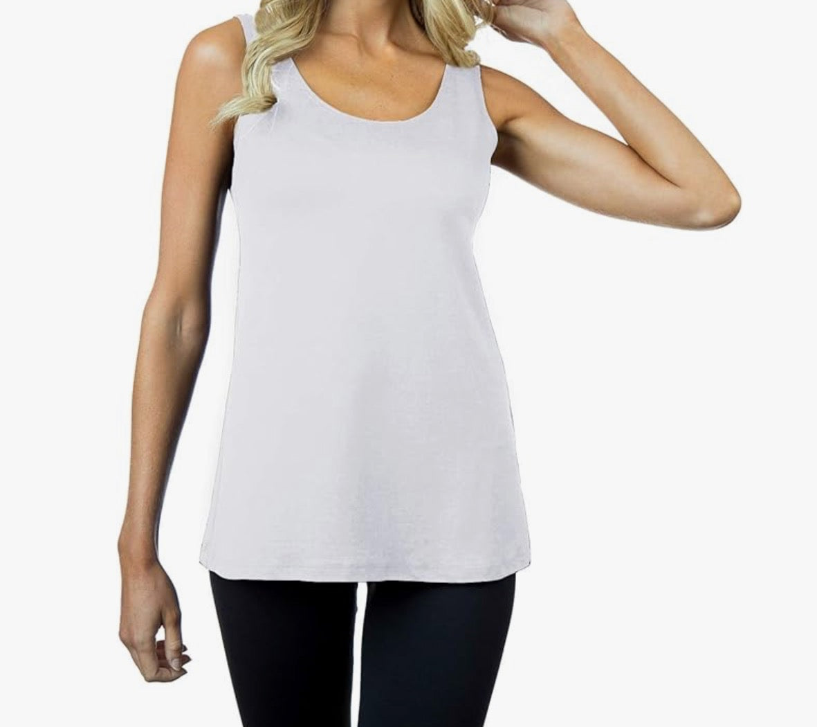 A'nue Miami A Line Tank Top White