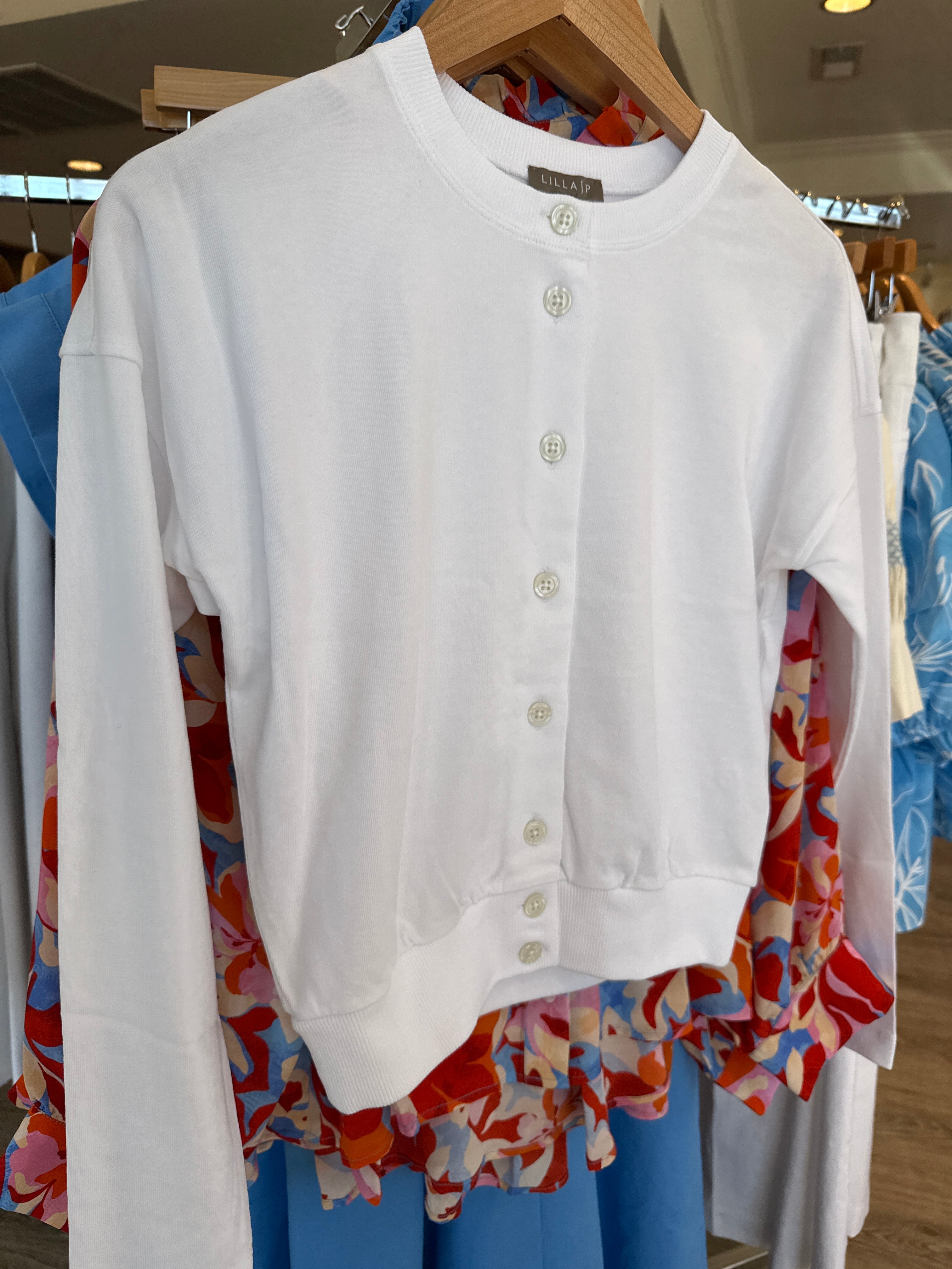 Lilla P Cardigan White