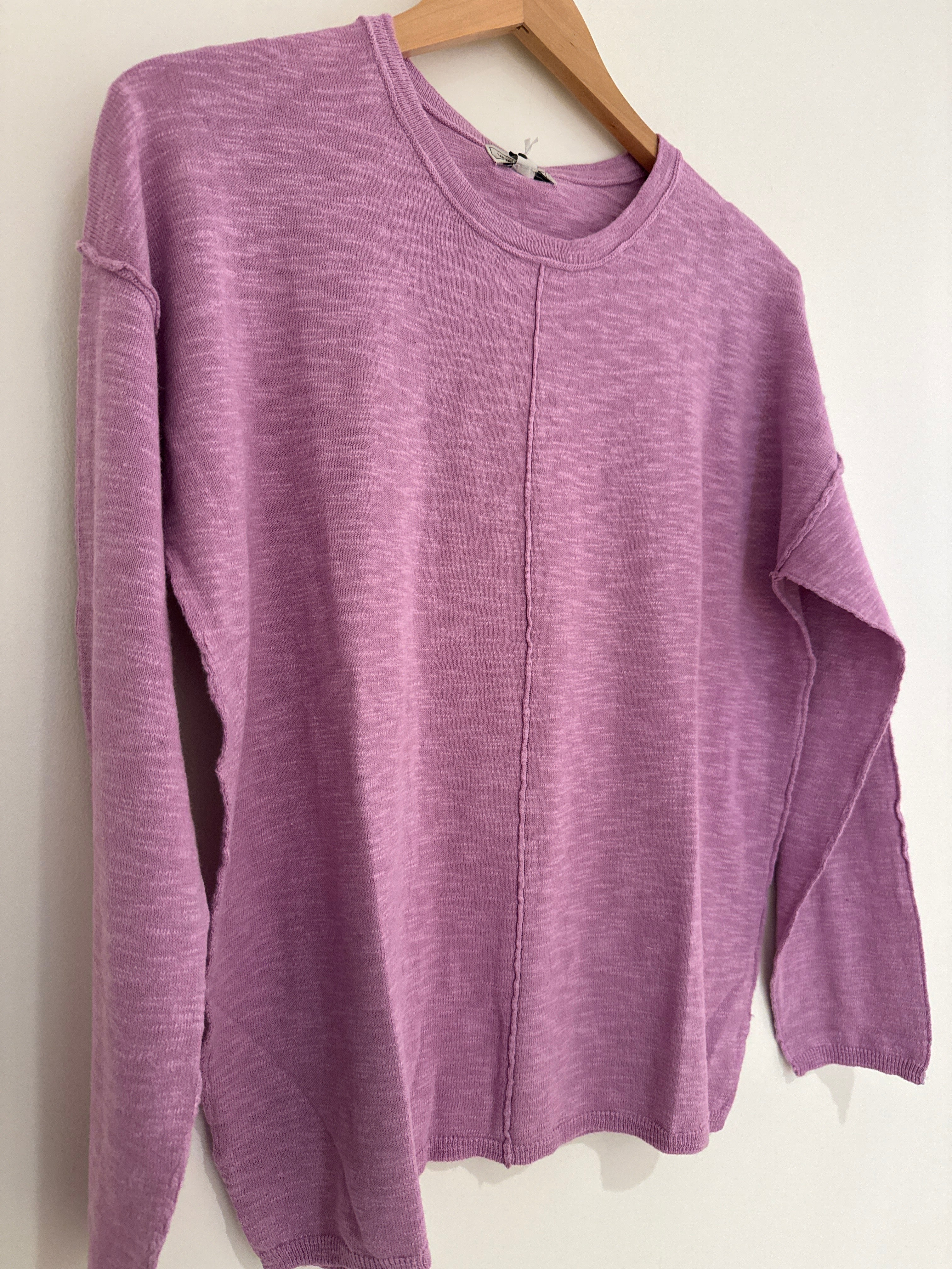 Metric Scoop Neck Pullover Purple Casa