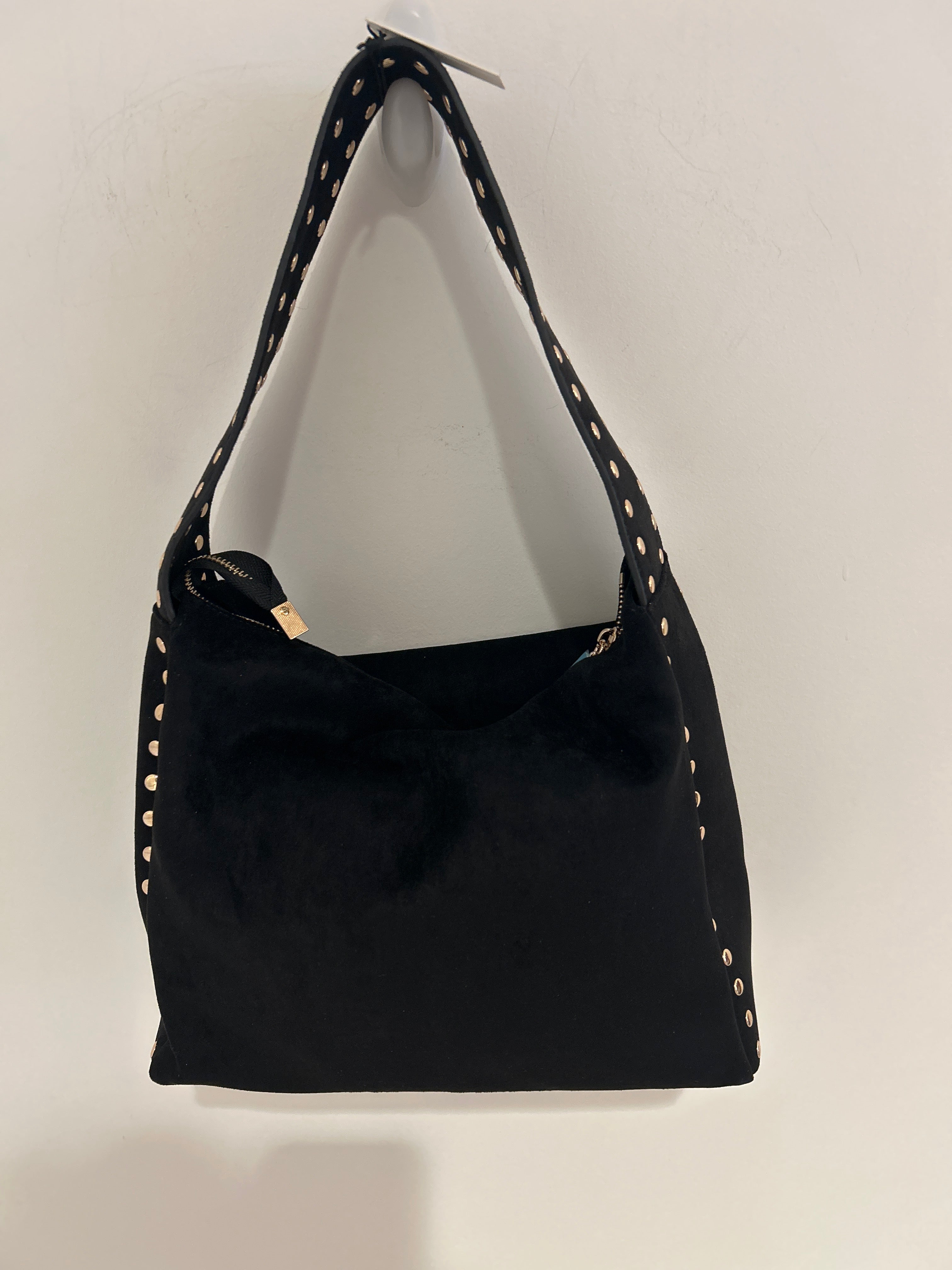 RR Faux Suede Handbag