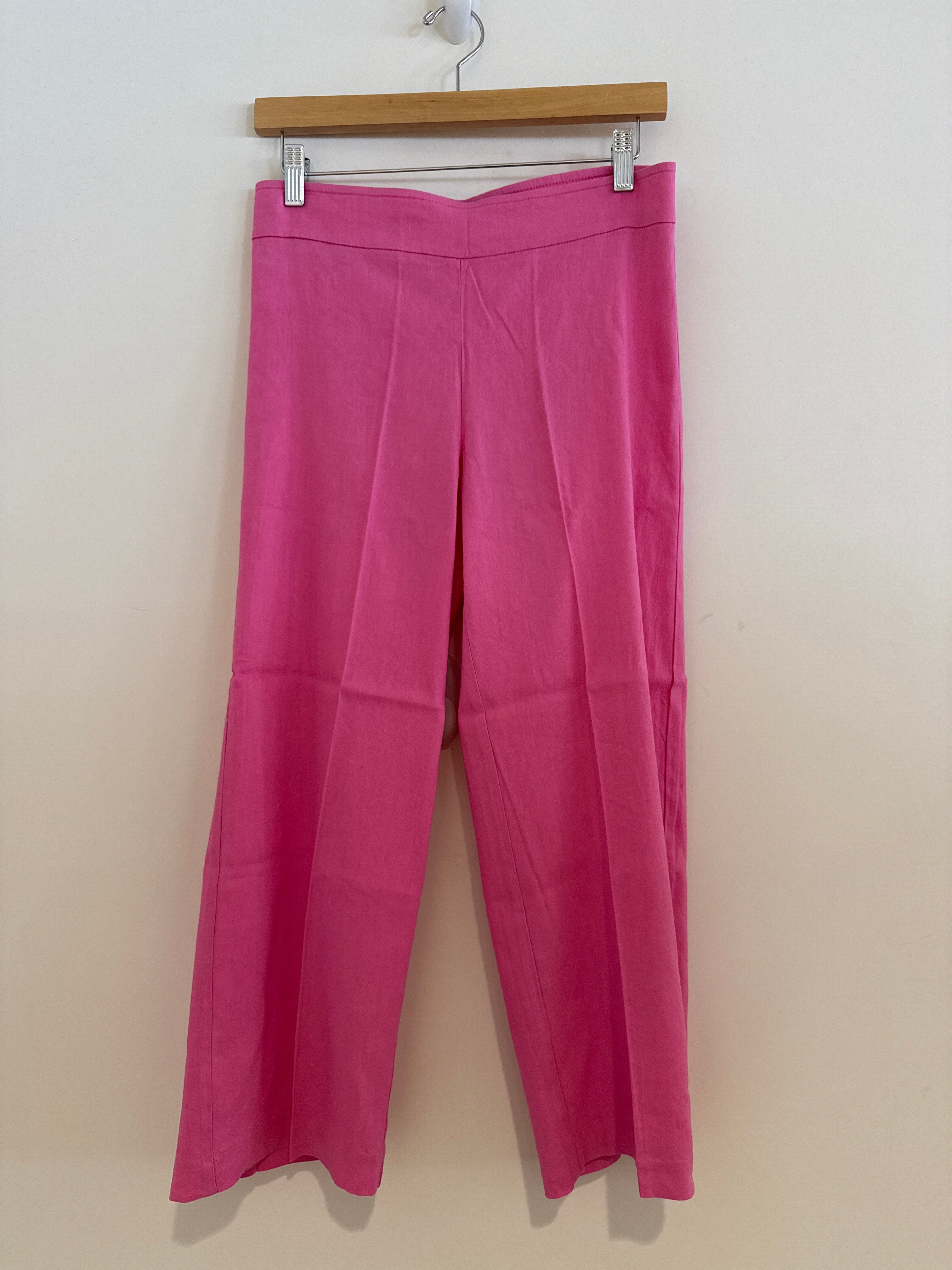 Avenue Montaigne Alex Stretch Linen Pants Rose