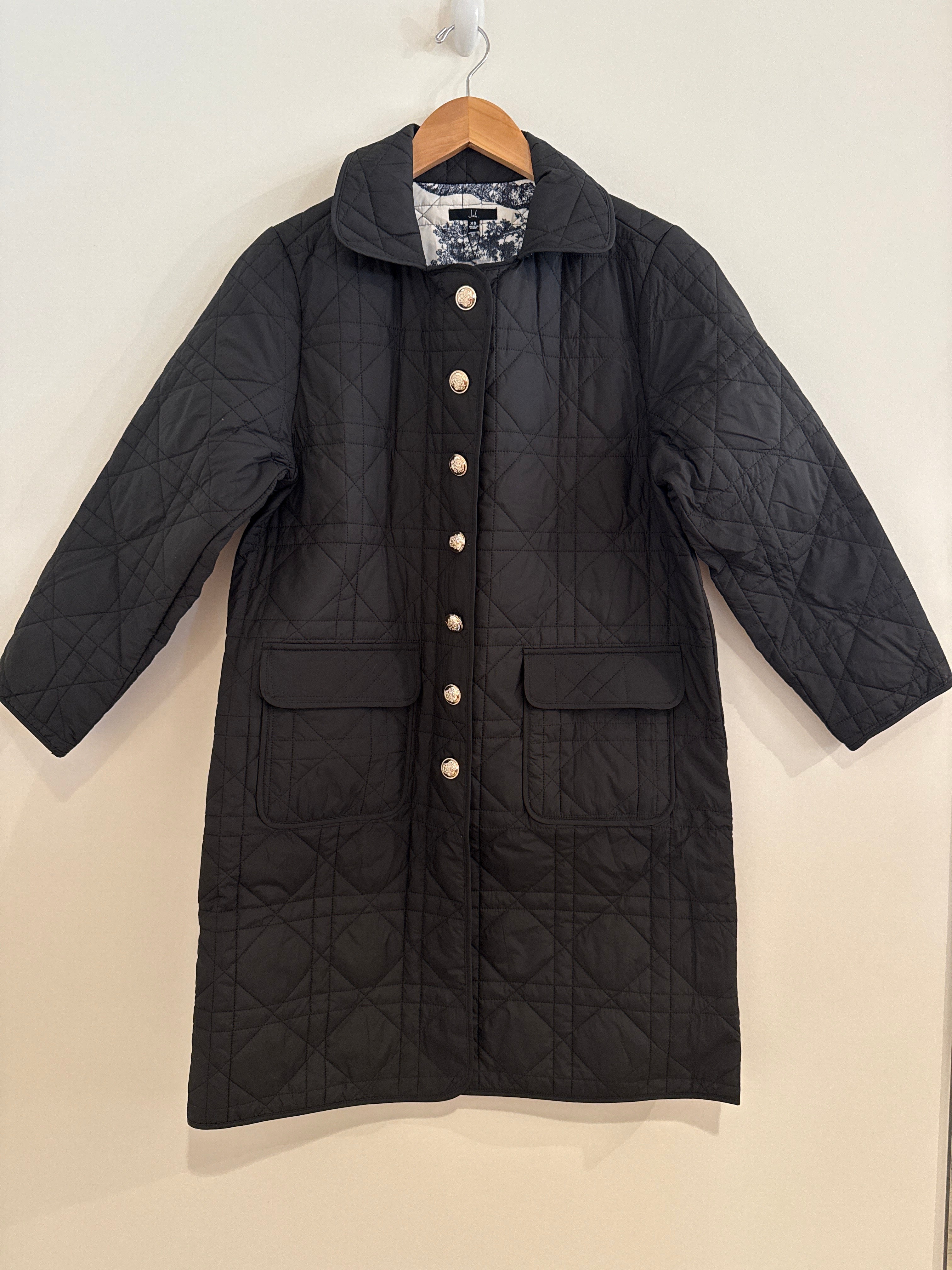 Joh Quilted Car Coat Black