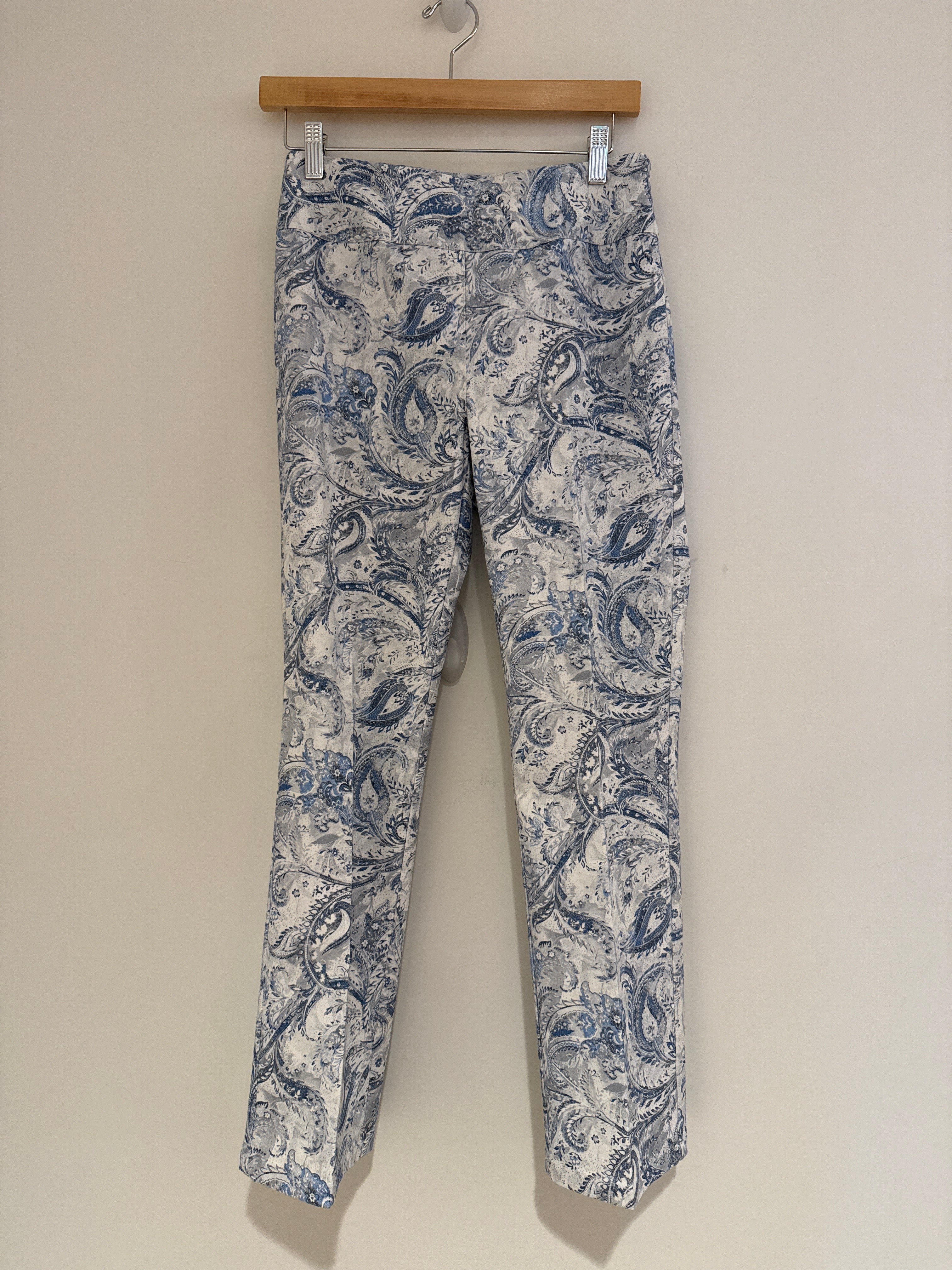 Elliott Lauren Paisley Pants Blue & White
