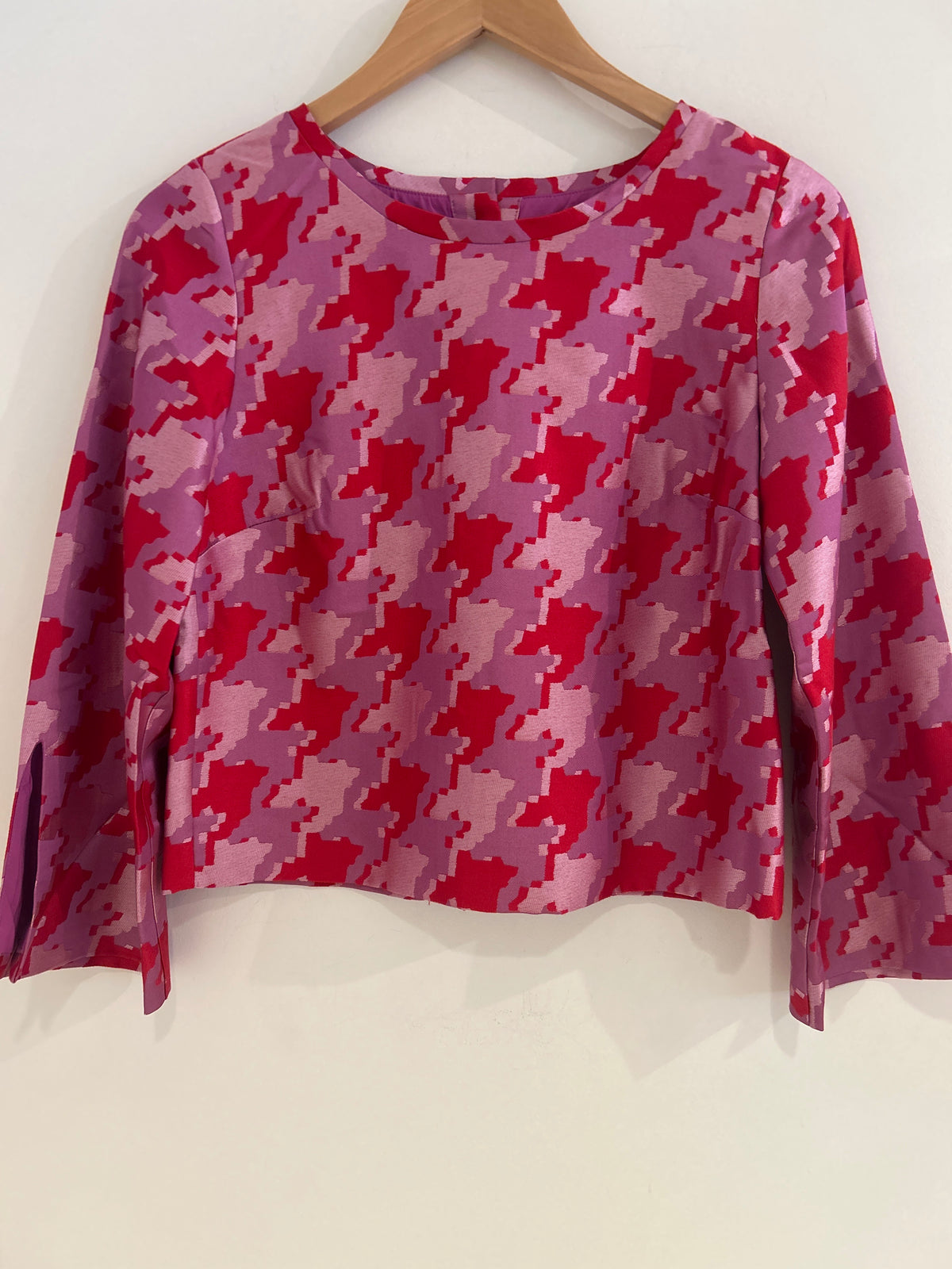 Emily McCarthy Ashley Ann Top Houndstooth