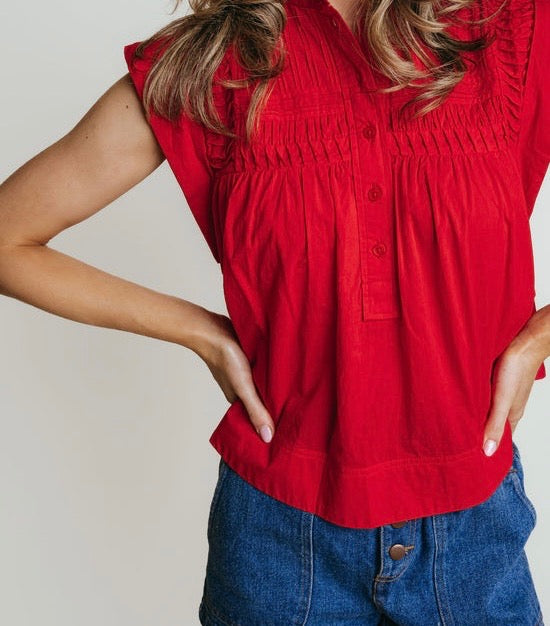 LaRoque Becca Blouse Red