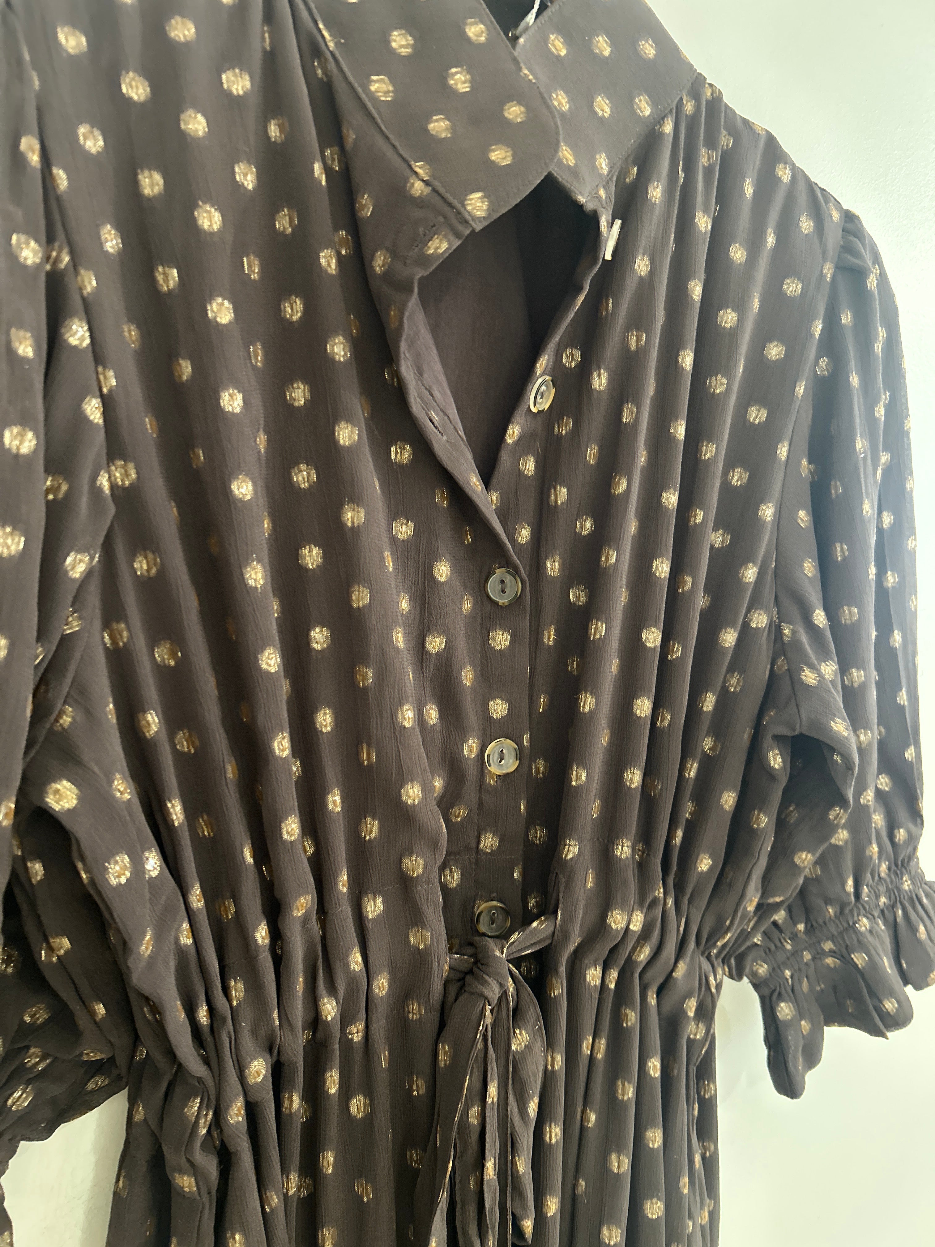 Holly Shae Catherine Dress Chocolate Dot