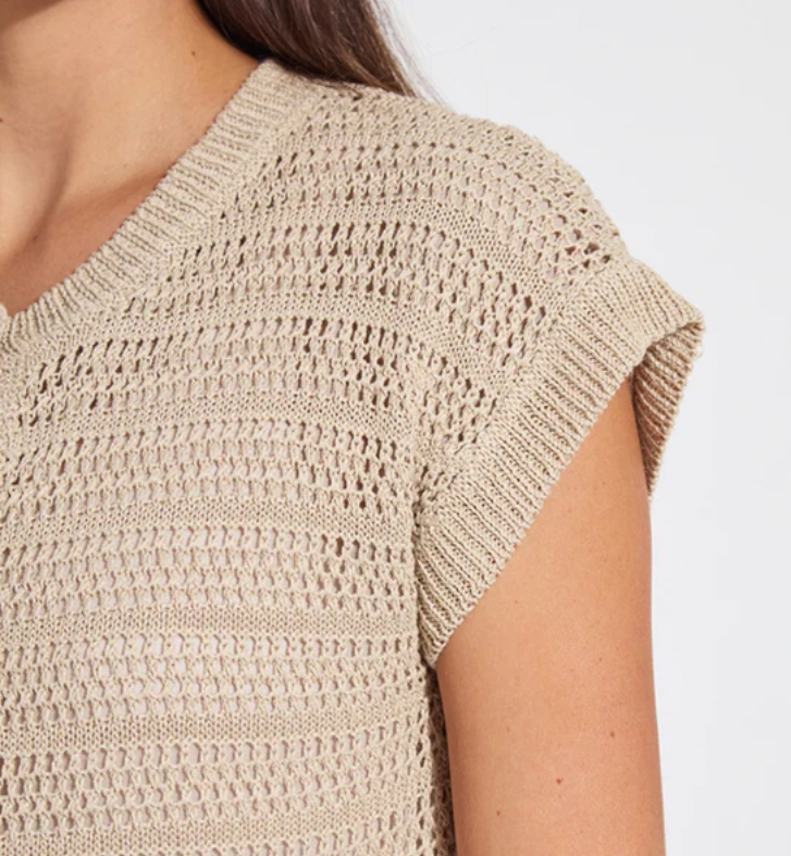 Lysse Brisa Linen Mesh Cardigan