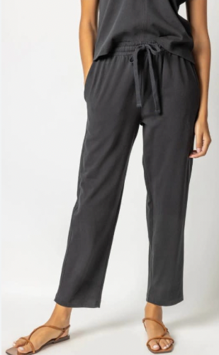 Lilla P Knit Drawstring Pant Black