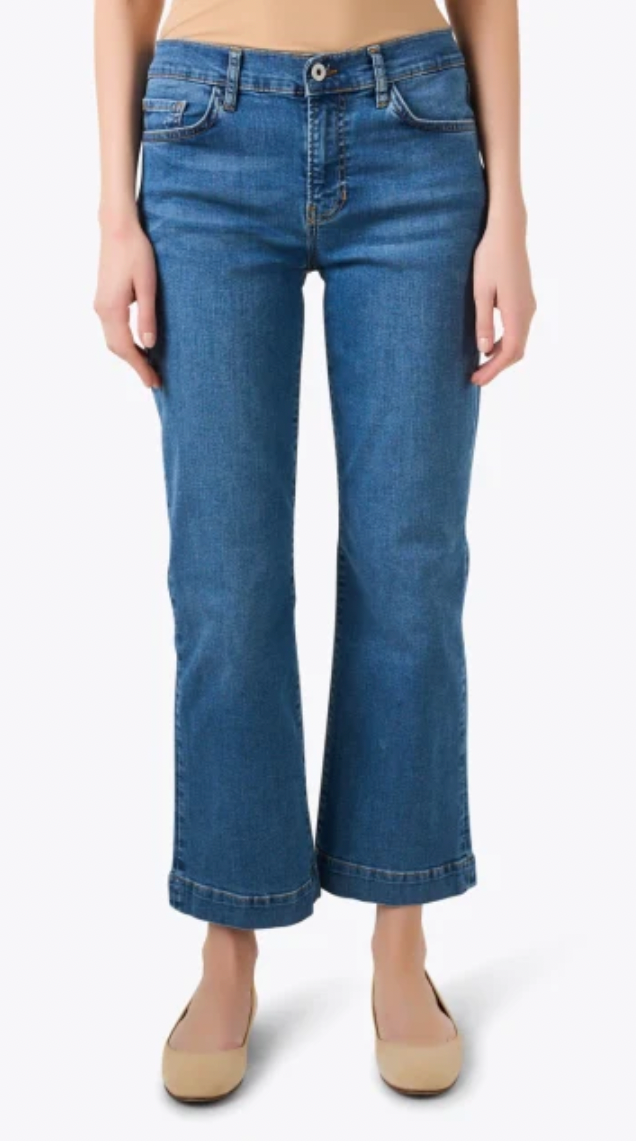 Elliott Lauren Wide Hem Jean