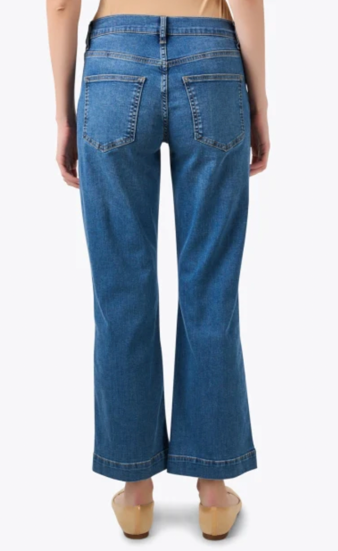 Elliott Lauren Wide Hem Jean