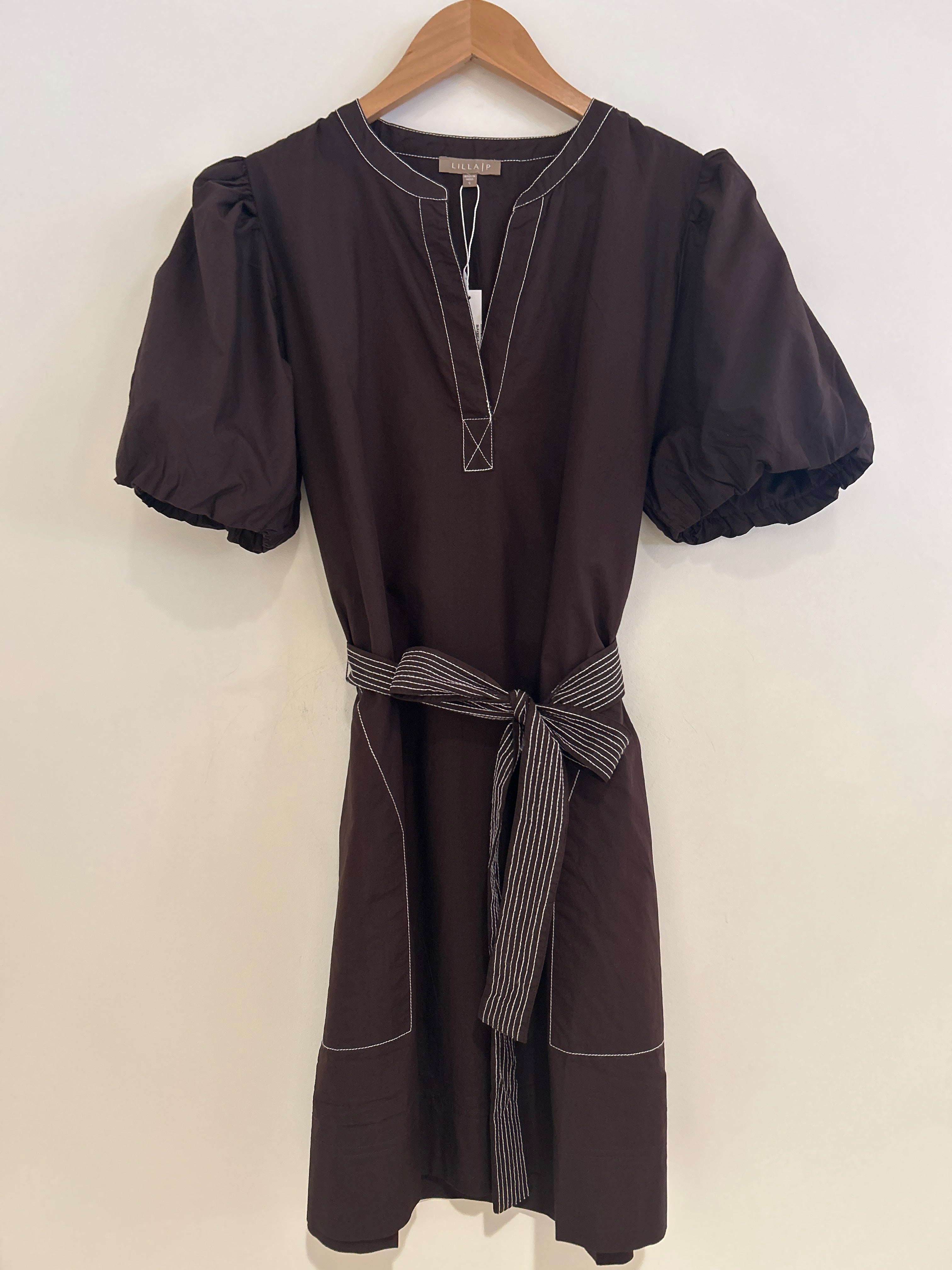 Lilla P Split Veck Dress Espresso