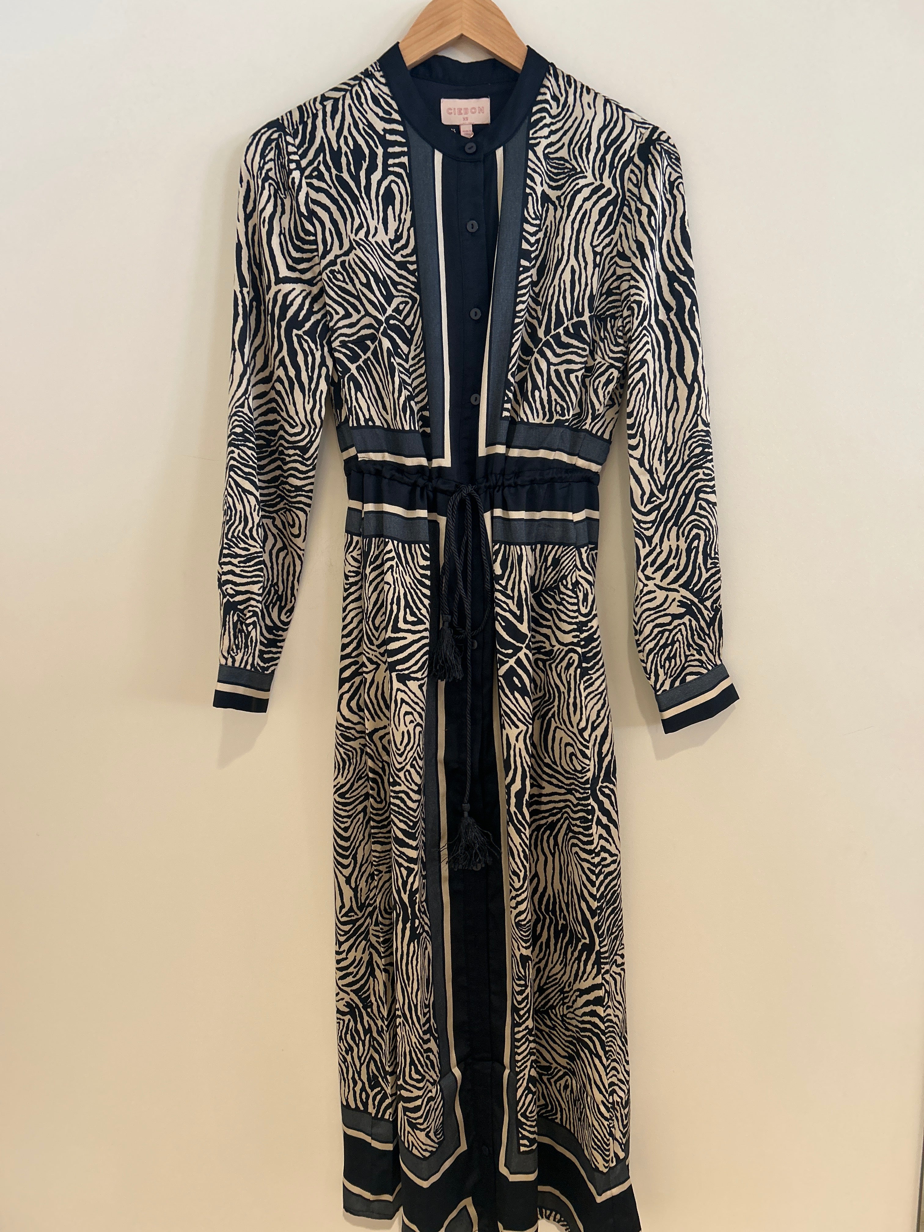 RR Drawstring Shirtdress Navy