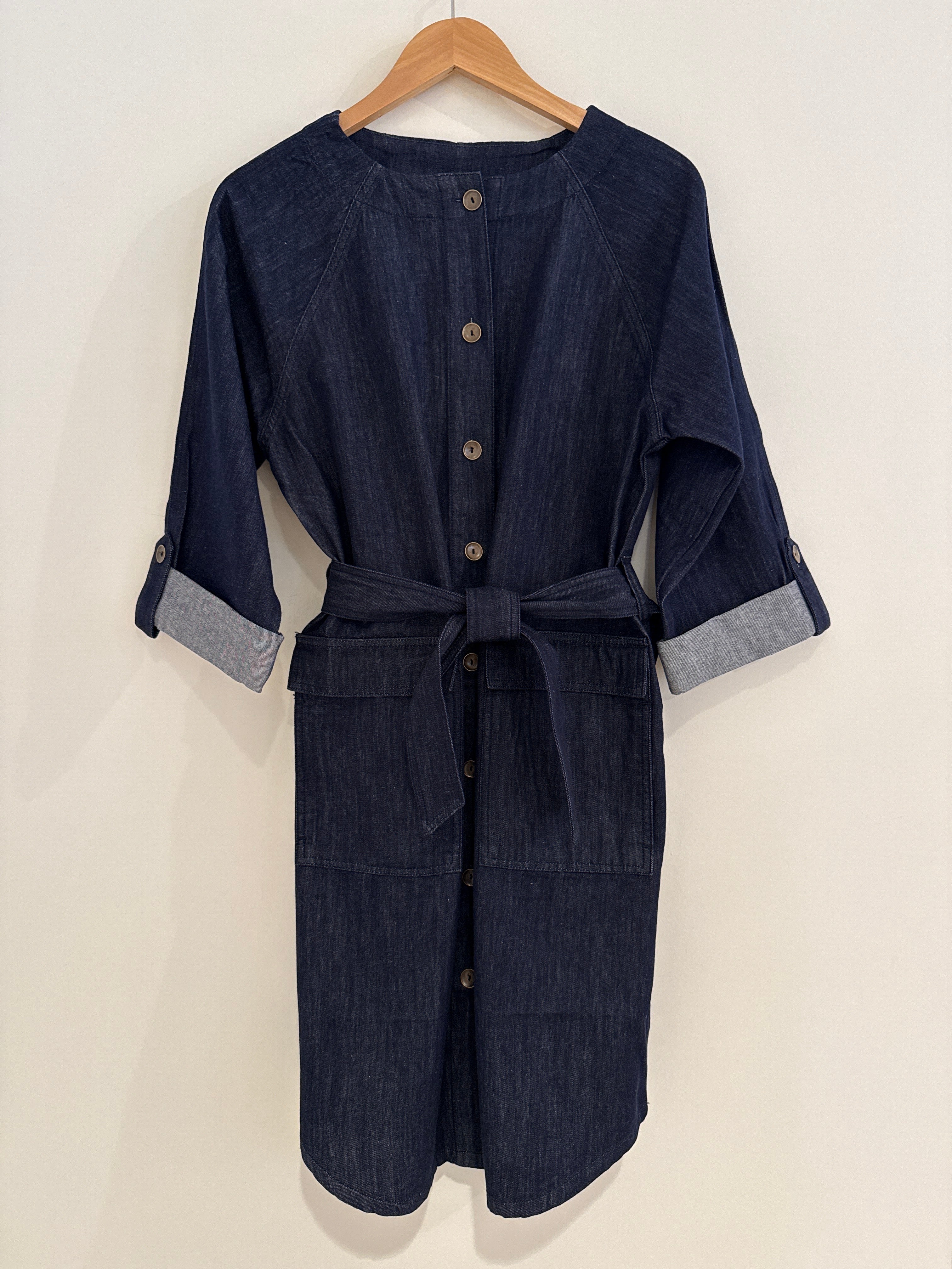 Lilla P Denim Dress Dark Wash