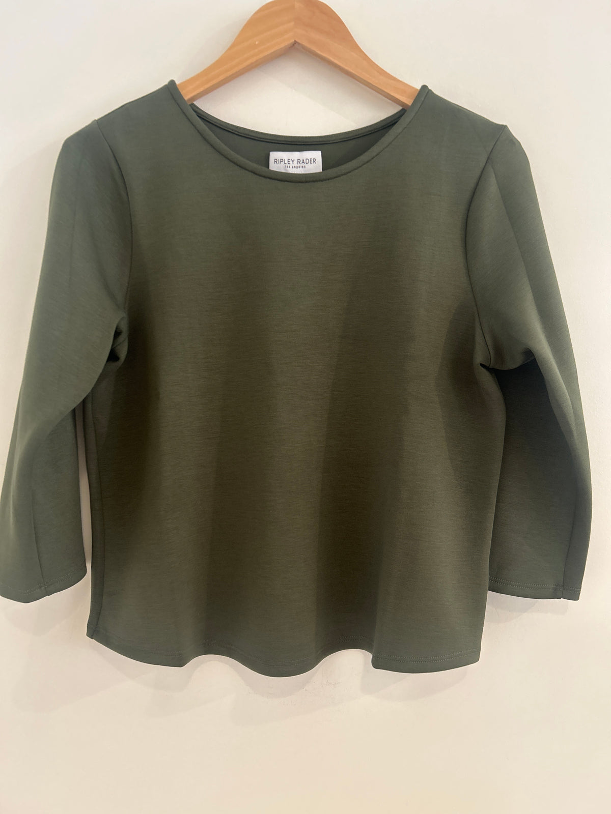 Ripley Rader 3/4 Sleeve Scuba Top Olive