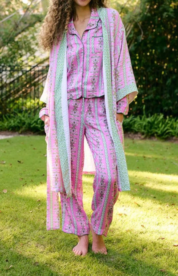 Brooks Ave. Robe Cabana Stripe