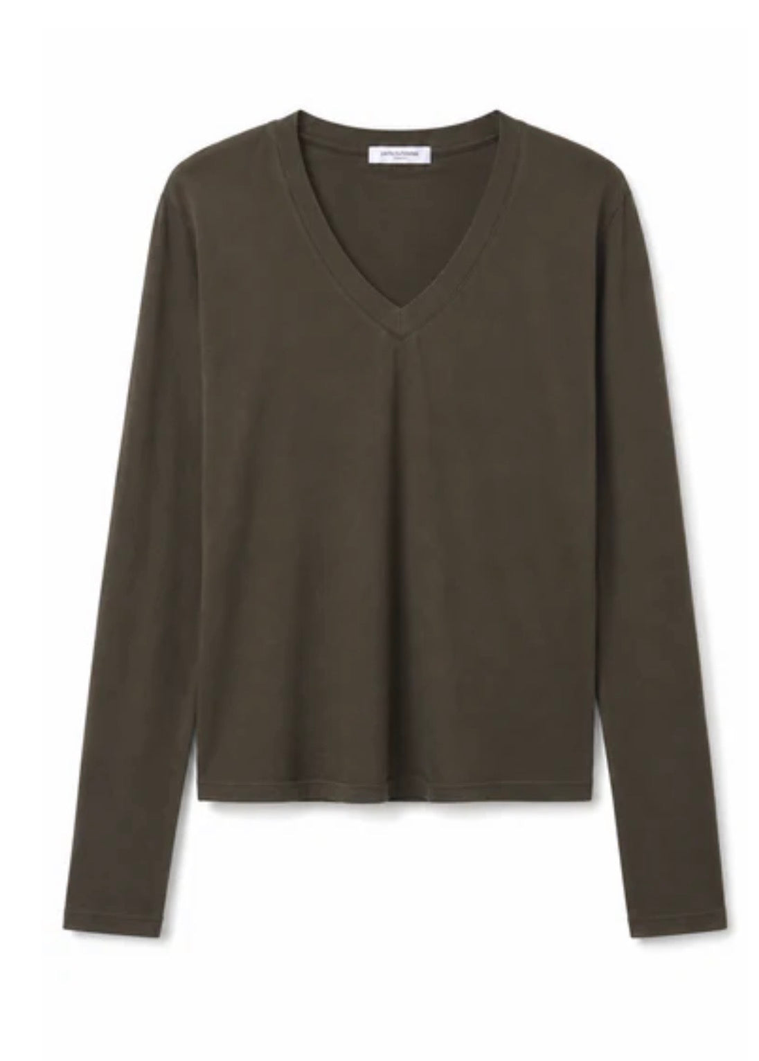 Perfect White Tee Hendrix Long Sleeve Tee Olive