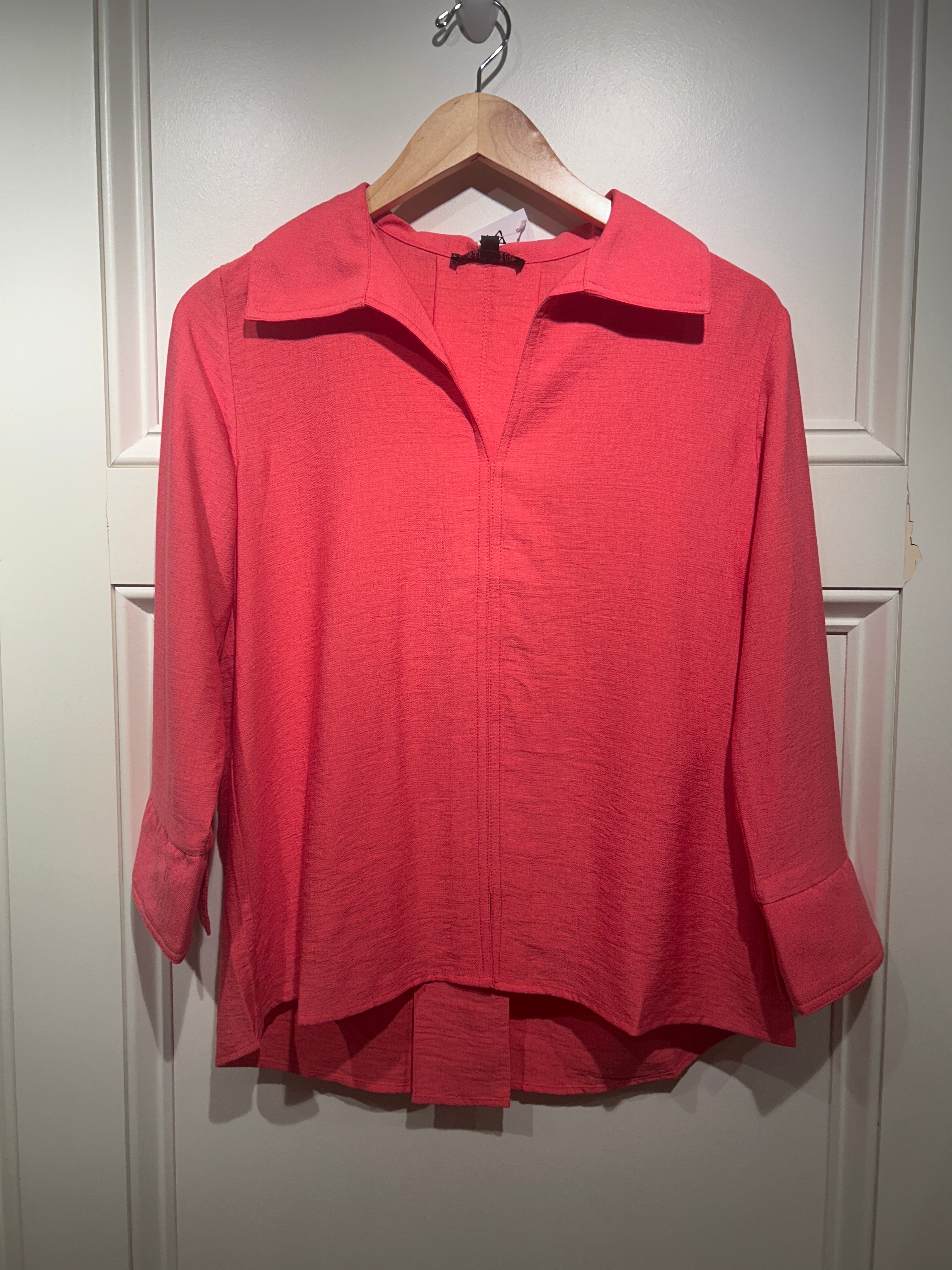 Collared V Neck Popover