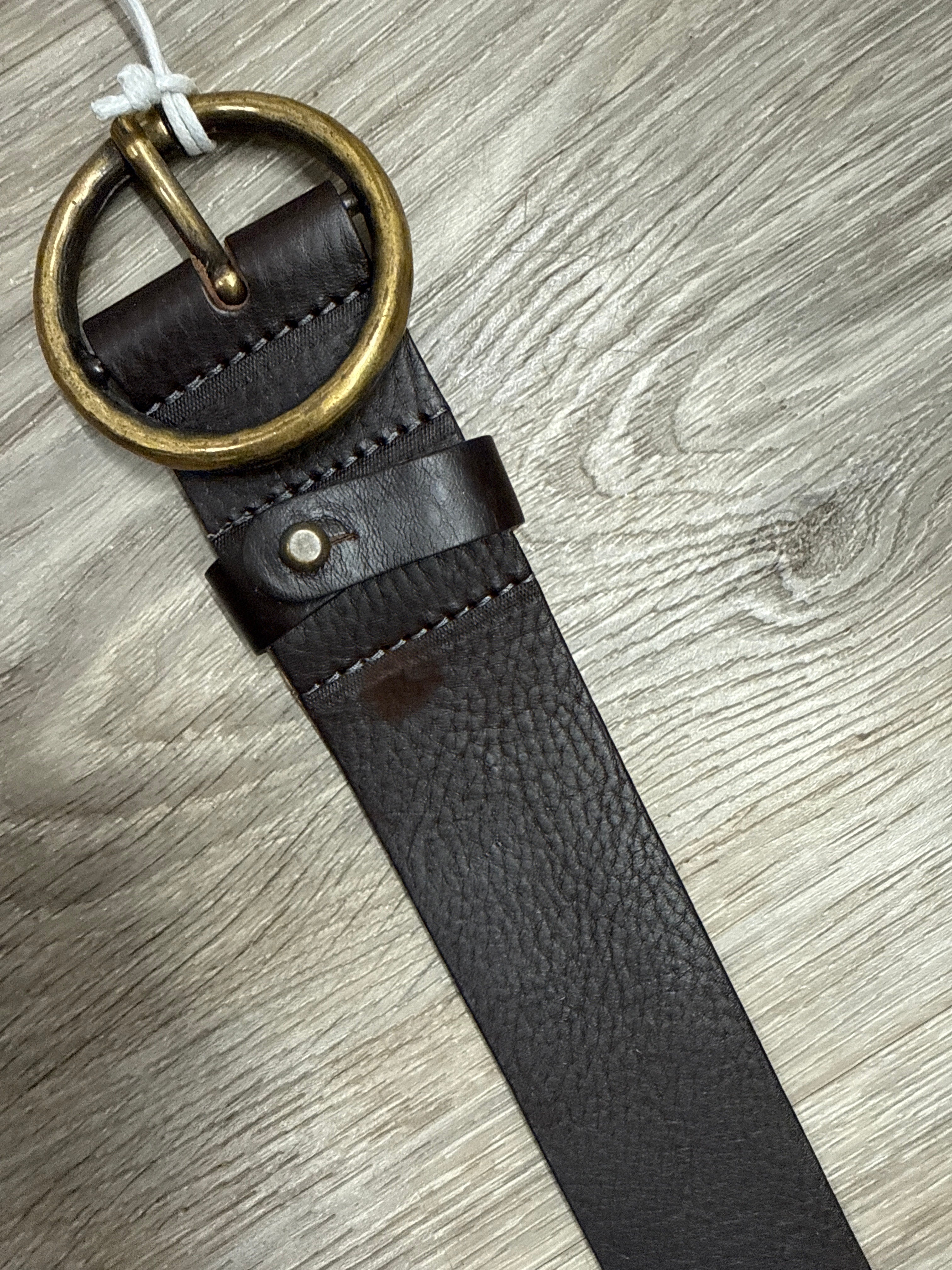 Amsterdam Vintage Brown Belt With Round Buckle