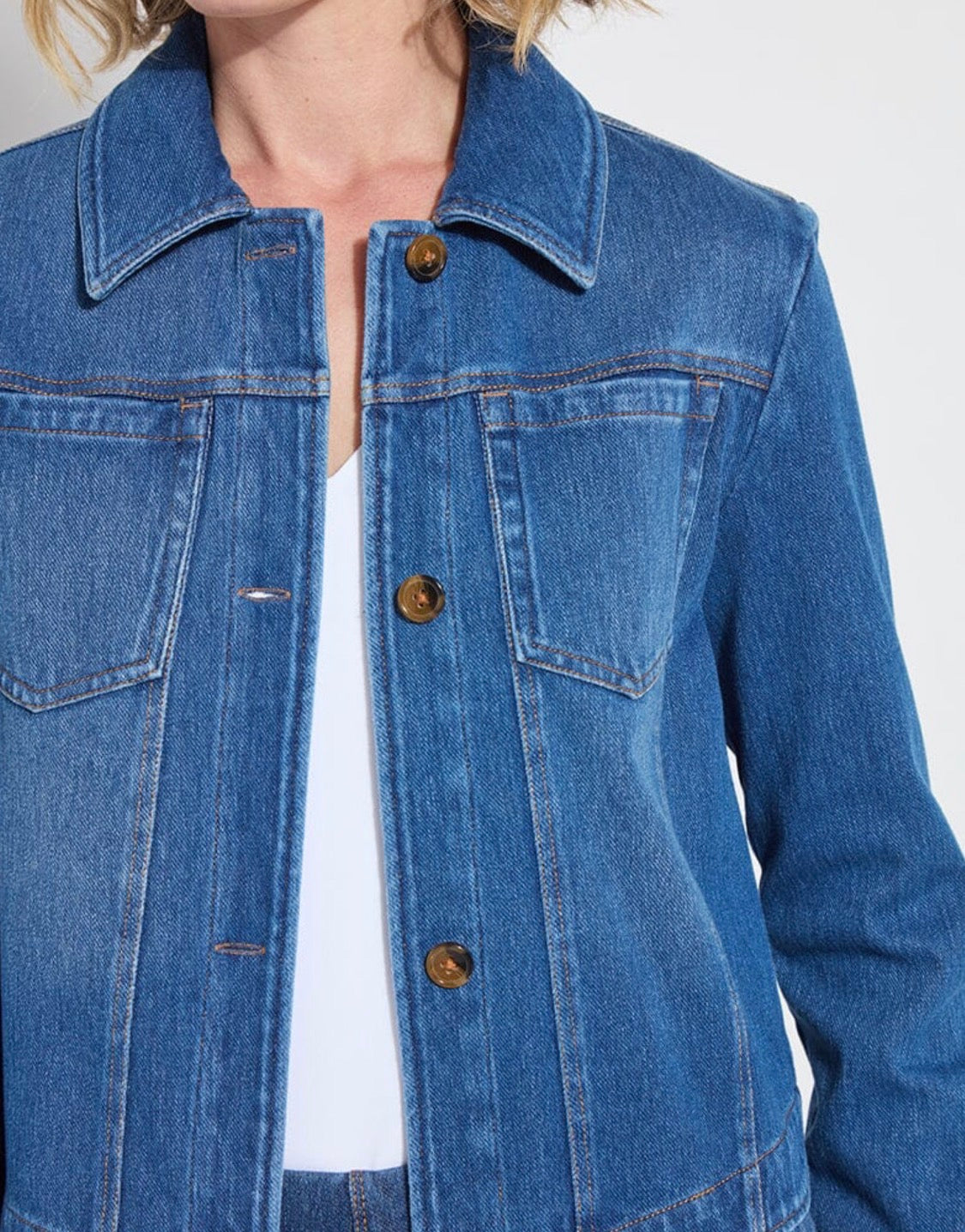 Lysse Classic Denim Jacket Mid Wash