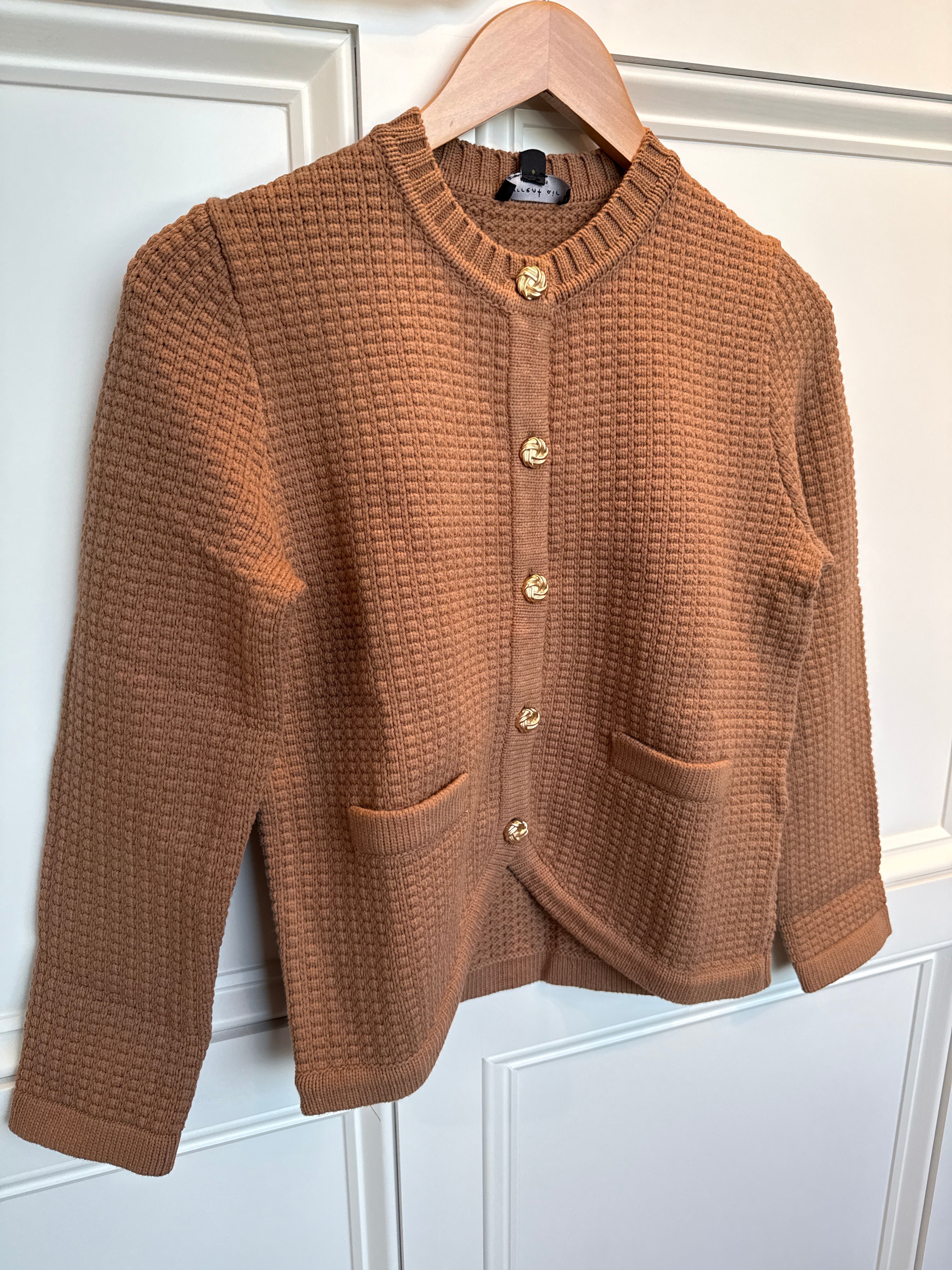 Button Front Cardigan Cocoa