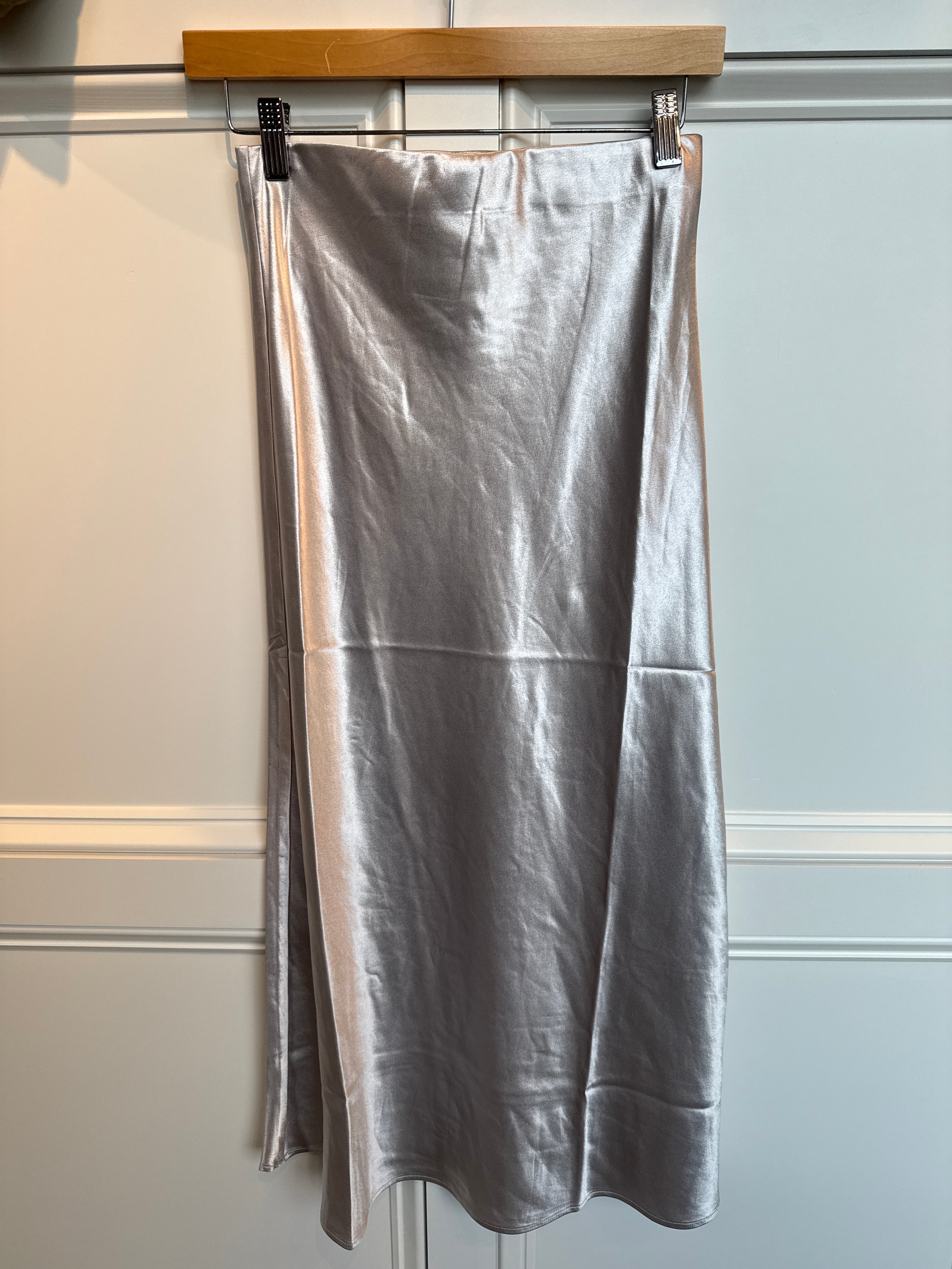 CA Midi Satin Bias Skirt