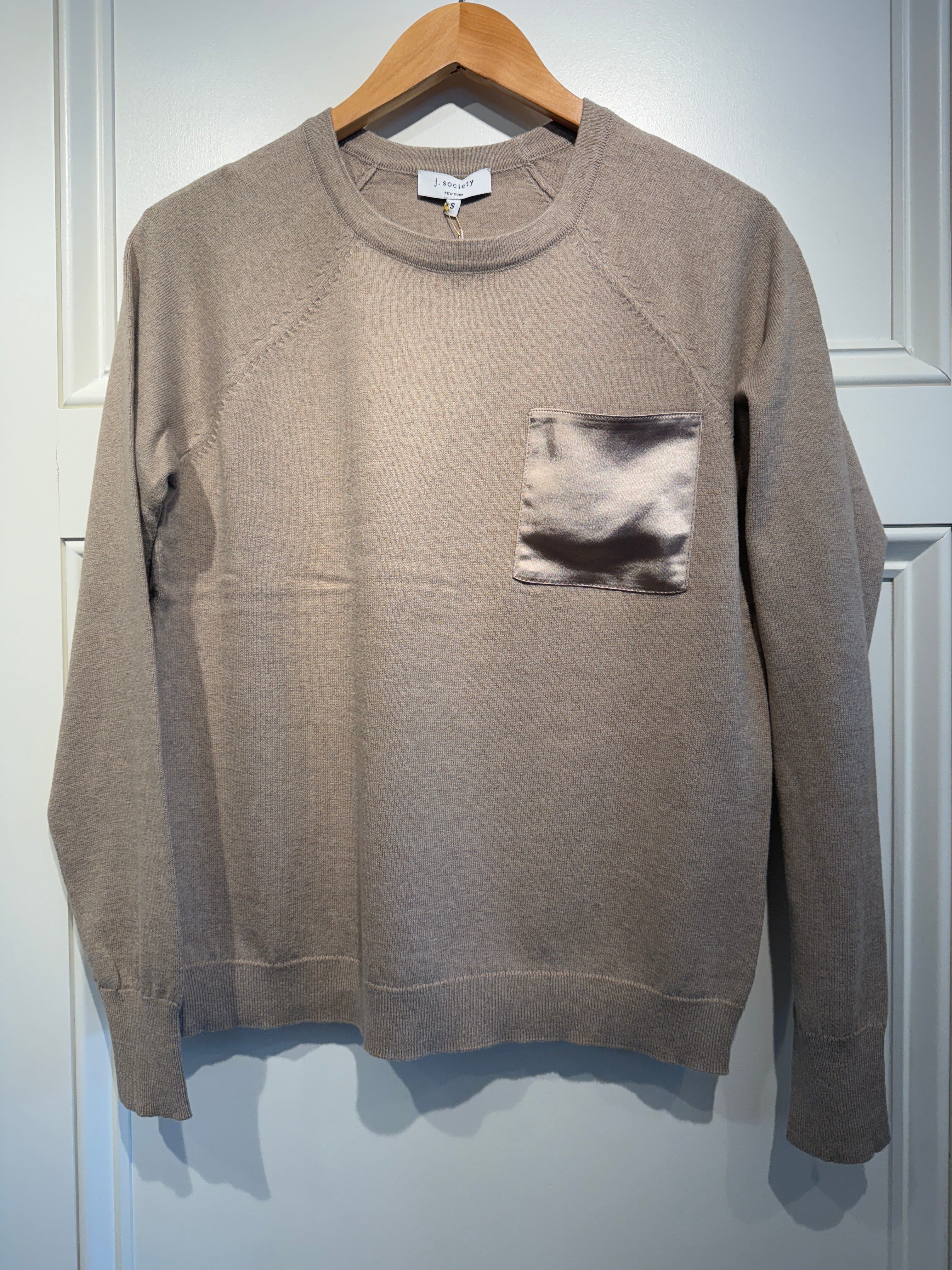 J Society Sweater With Satin Pocket