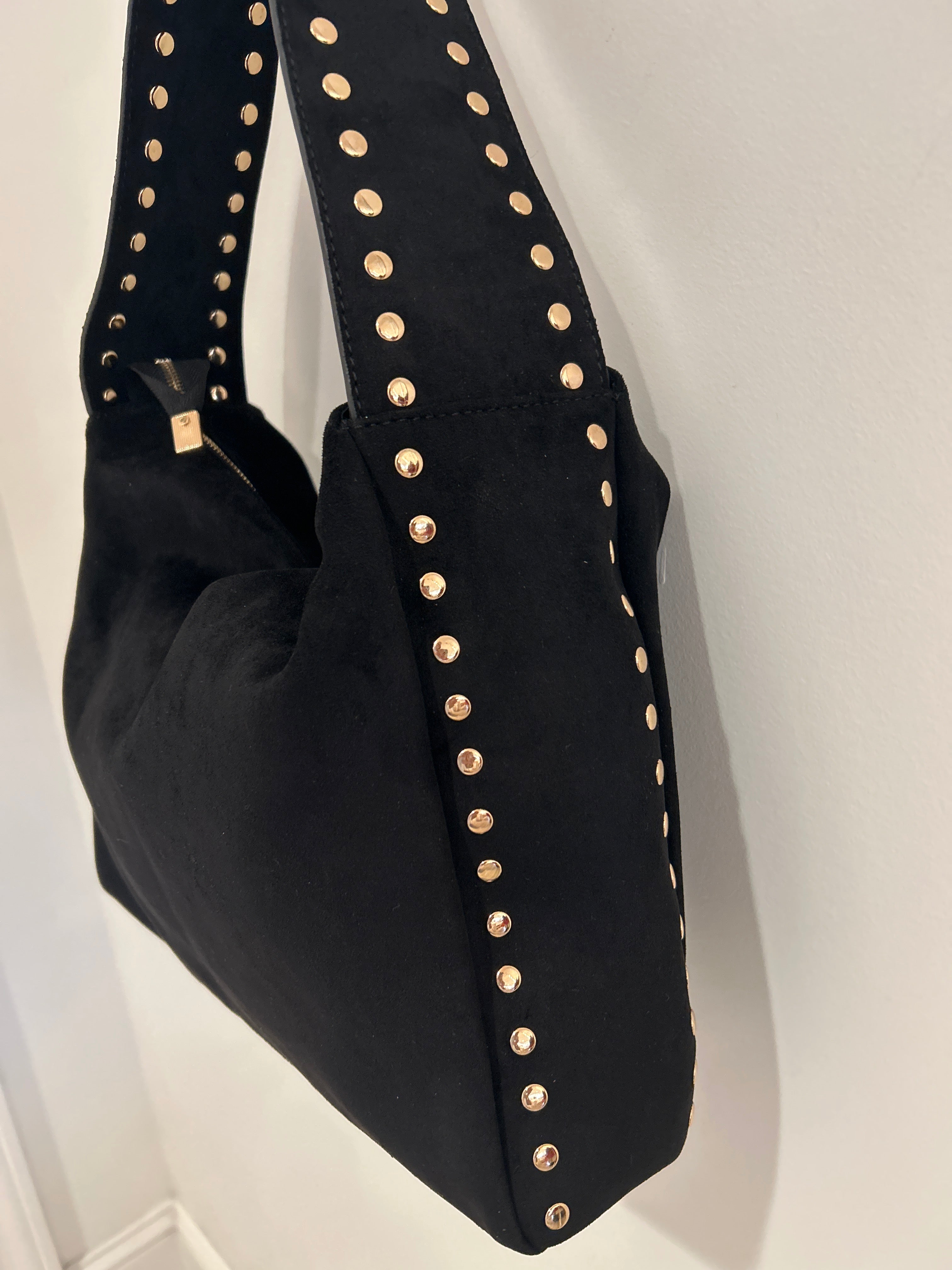 RR Faux Suede Handbag