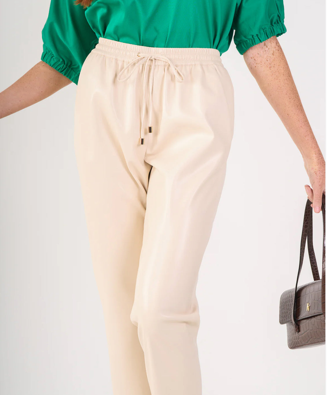 Emily McCarthy Joy Jogger Sandshell Leather