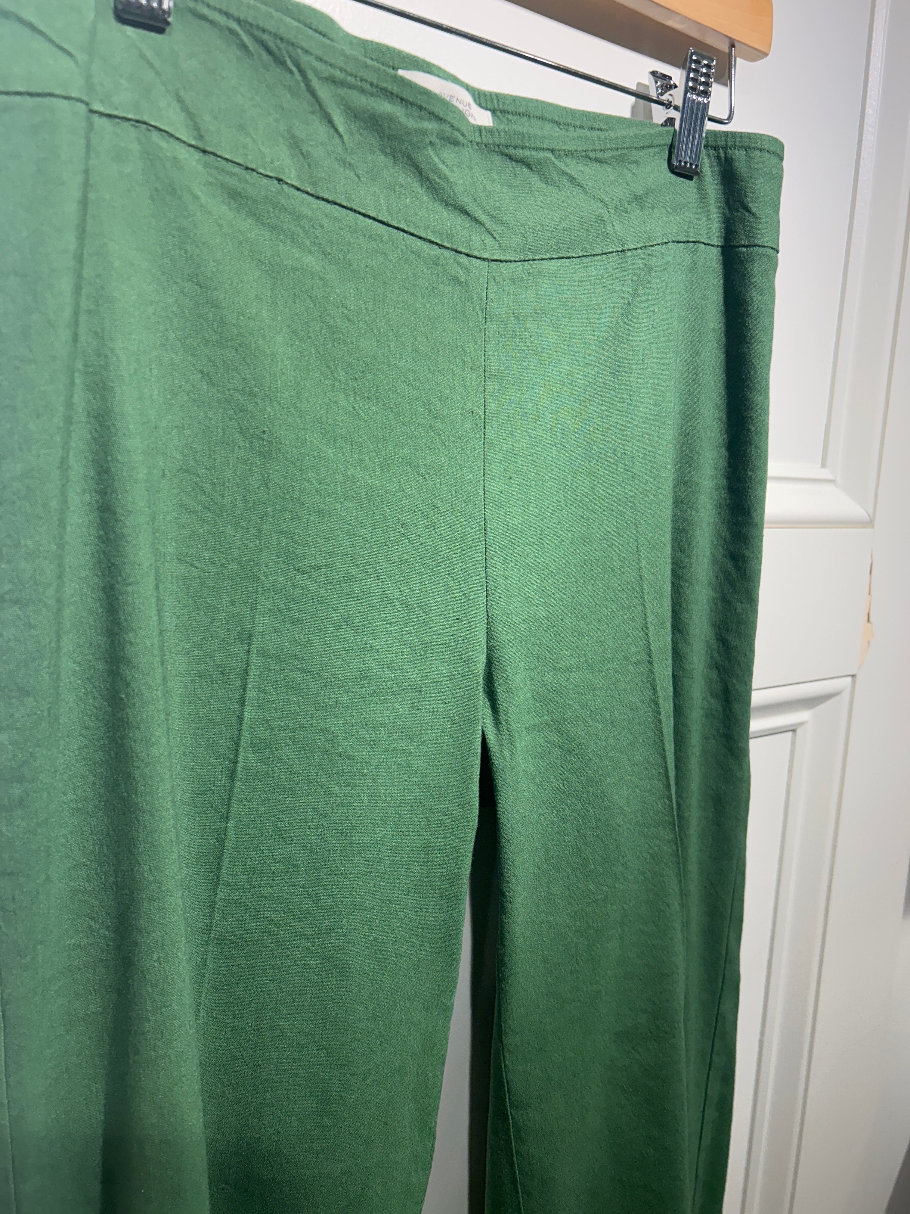 Avenue Montaigne Alex Pants Linen Verde