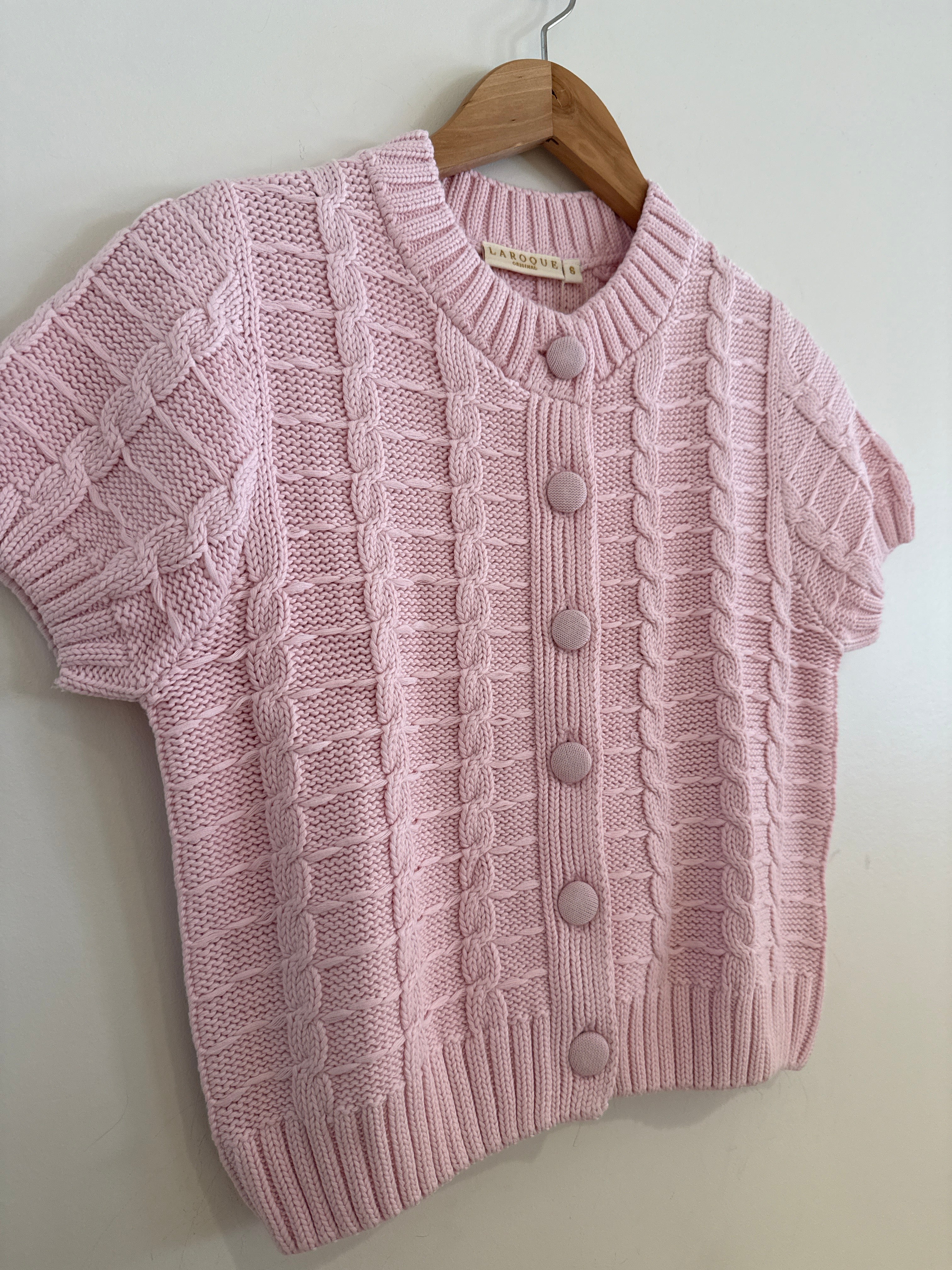 LaRoque Melanie Cardigan Pastel Pink