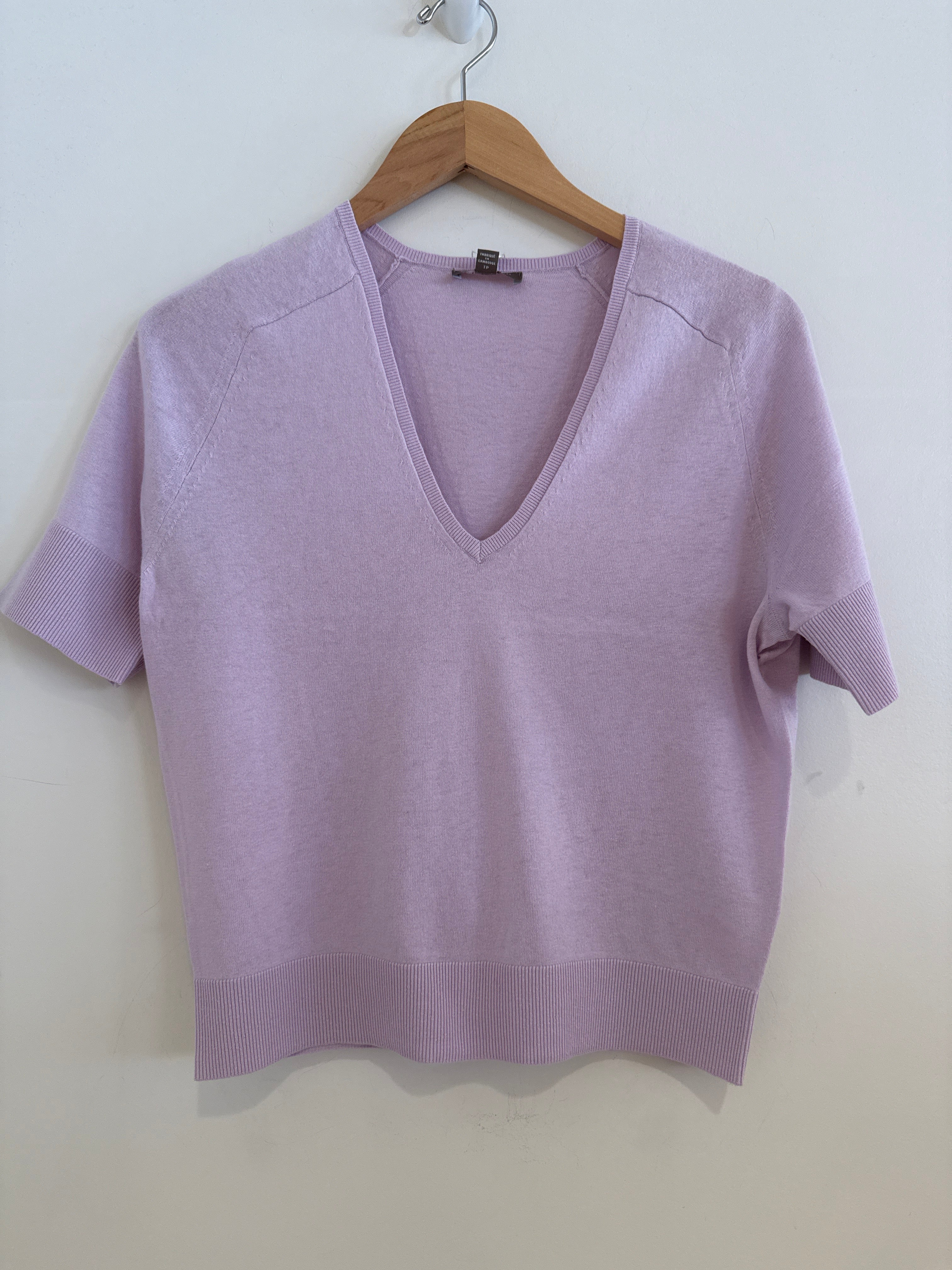 Lilla P V Neck Sweater Wisteria