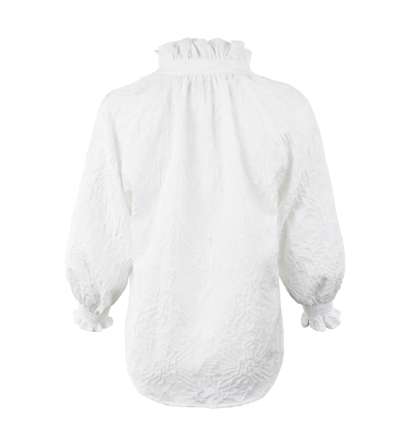 Finley Fiona Top Textured White Jacquard