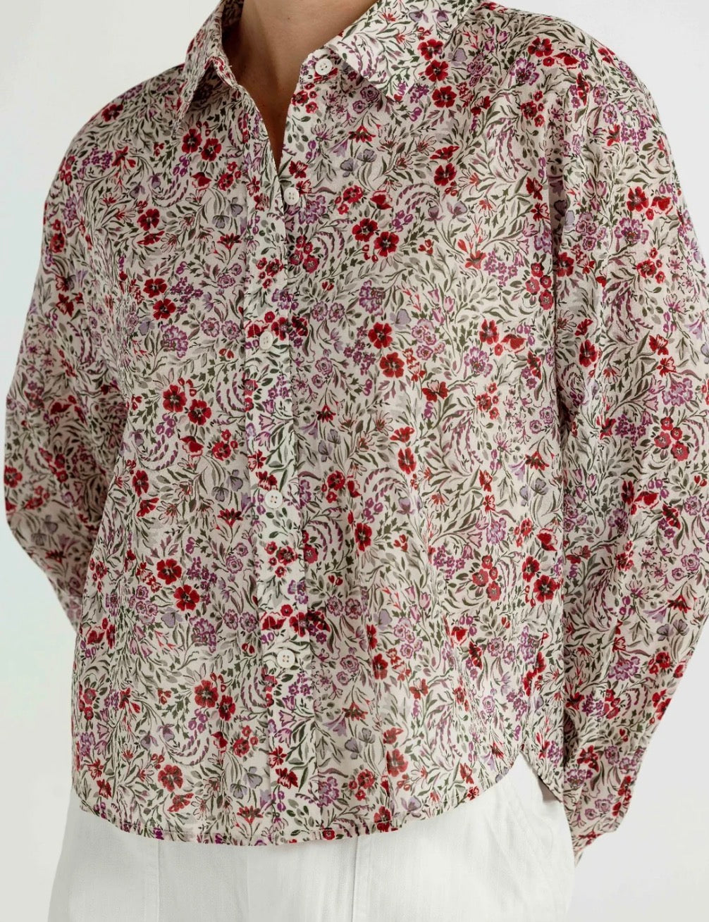 Sundays Oliver Shirt Damson Garden